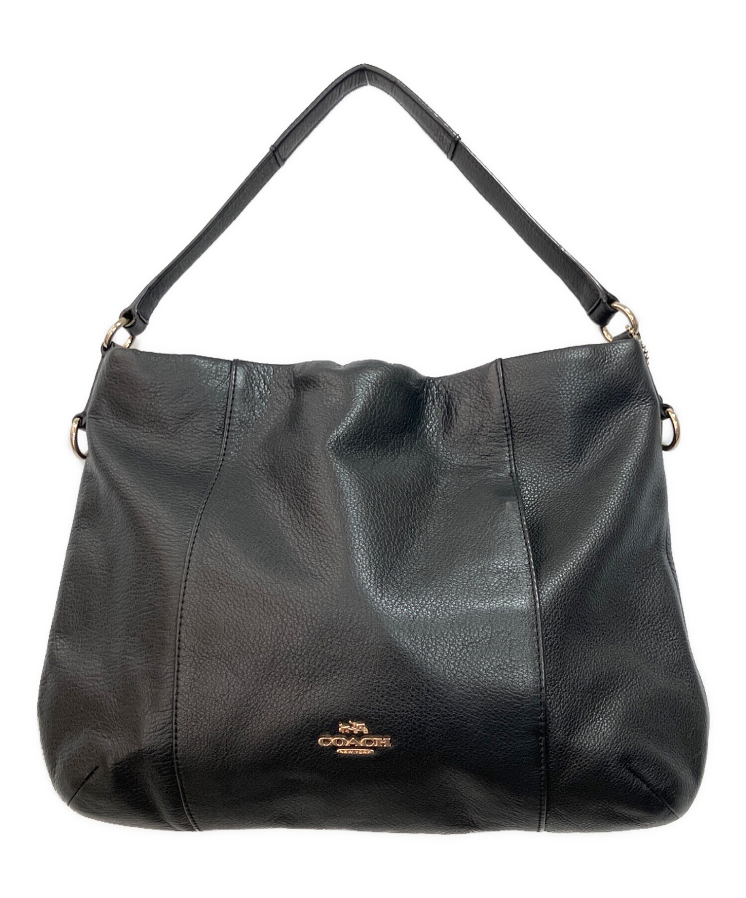 coach 2wayハンドバック　新品未使用　黒 中古・古着通販】COACH (コーチ) 2WAYバッグ ブラック｜ブランド・古着