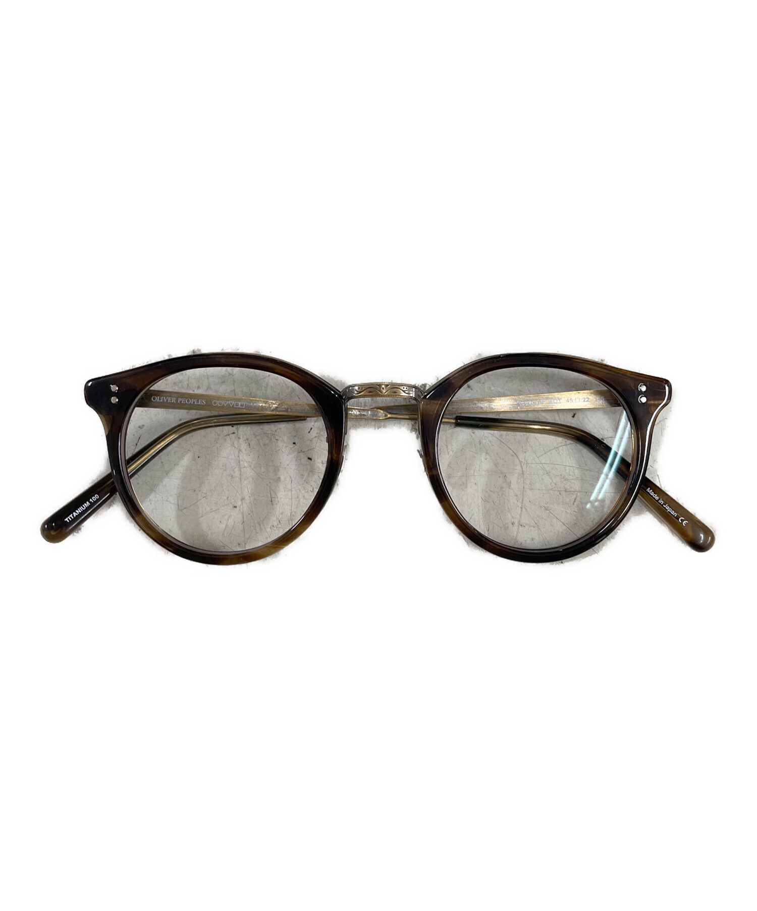 【希少】オリバーピープルズ 廃盤品 中古・古着通販】OLIVER PEOPLES (オリバーピープルズ) 眼鏡 ブラウン