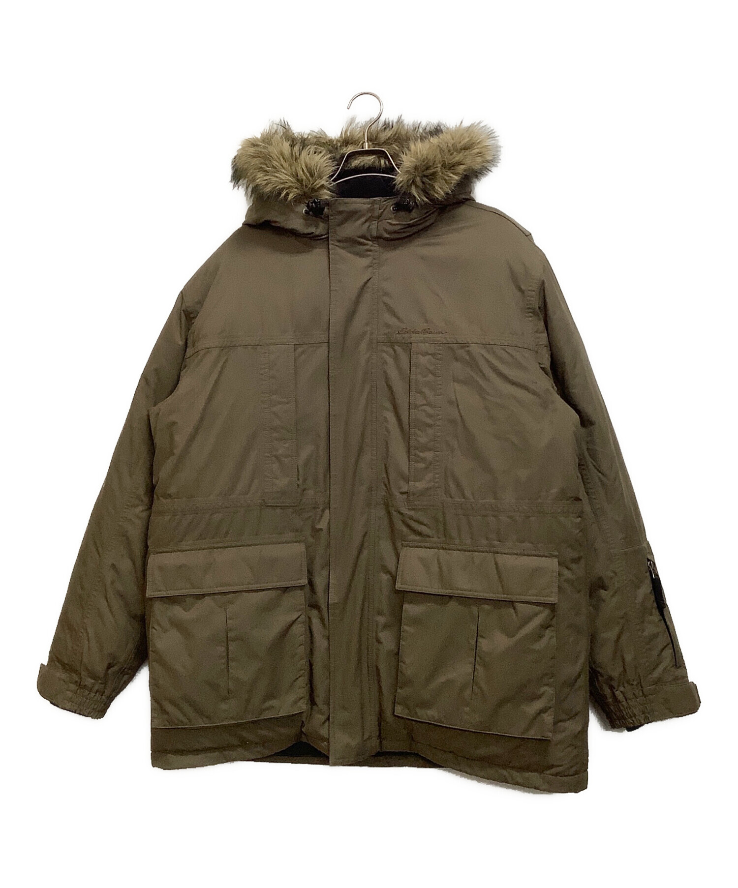 Eddie Bauer ダウンジャケット カーキ 中古・古着通販】Eddie Bauer (エディーバウアー) 650 FILL POWER