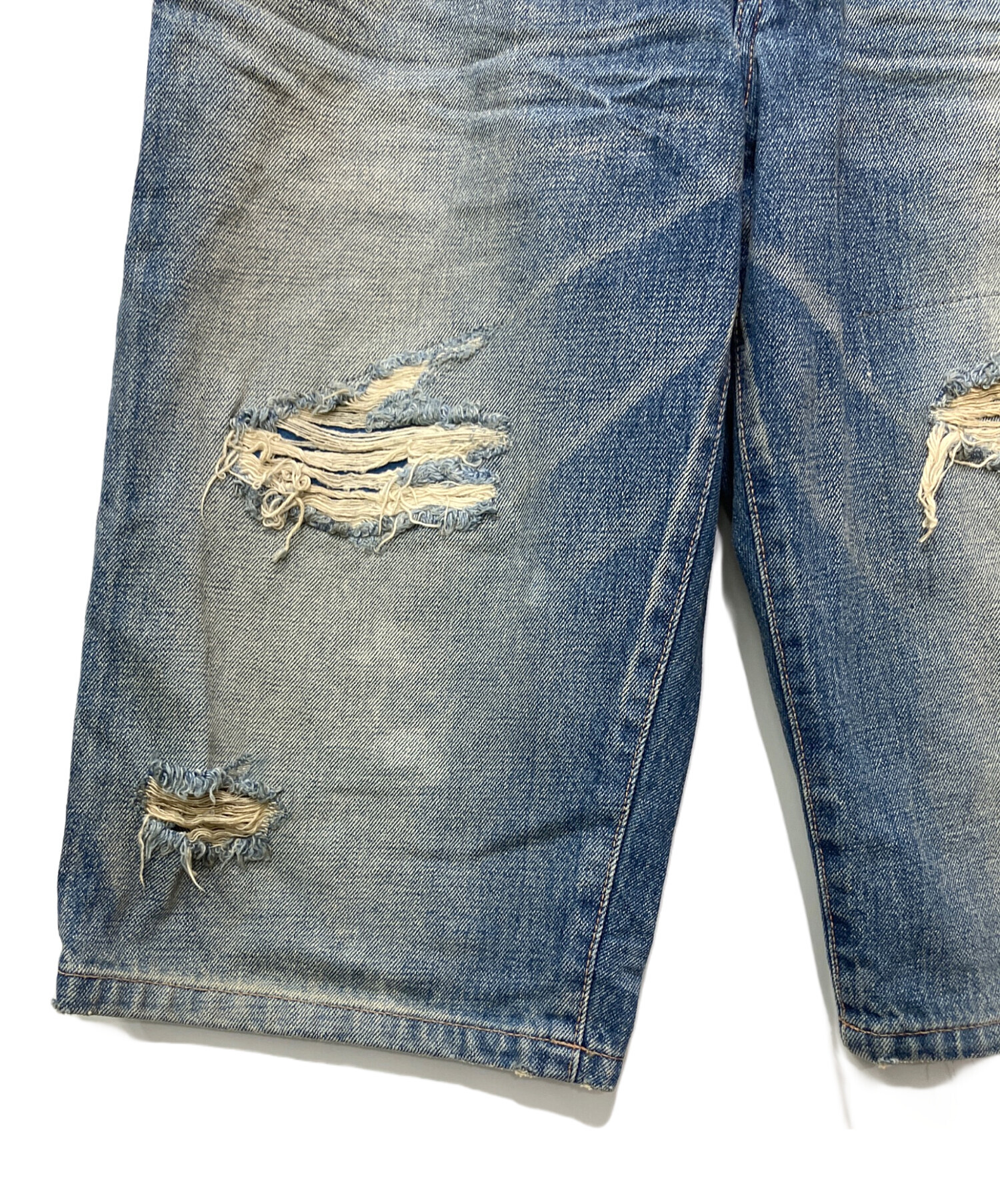 ISAMU KATAYAMA BACKLASH クラック加工 ハーフパンツ 中古・古着通販】ISAMU KATAYAMA BACKLASH (イサムカタヤマ・バック