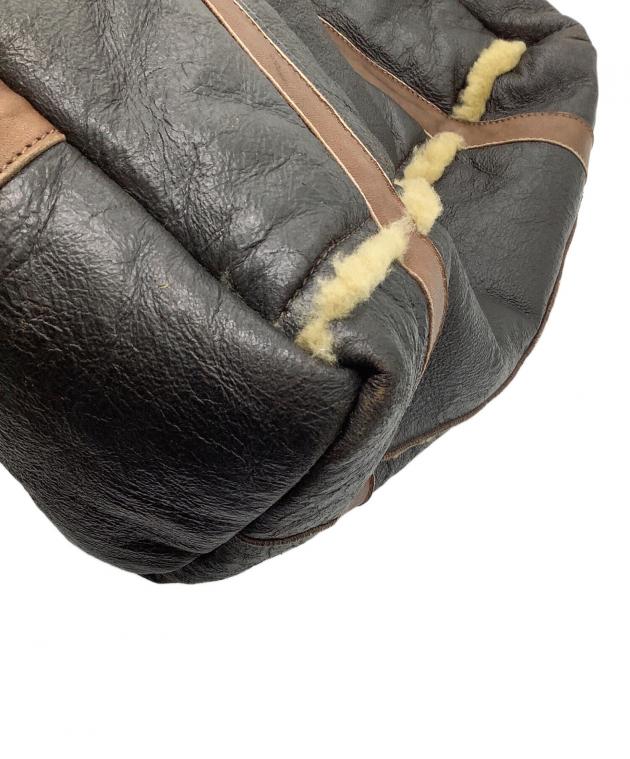 中古・古着通販】CHAPAL (シャパル) シープスキンボストンバッグ