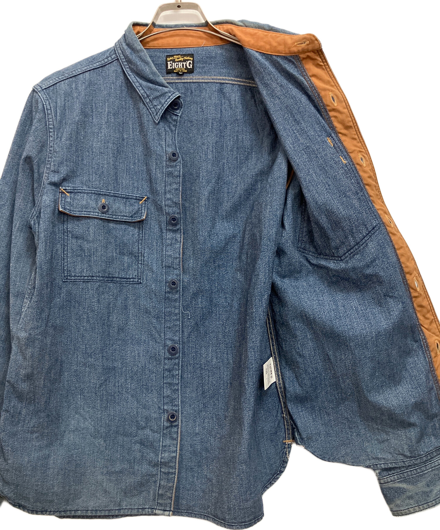 中古・古着通販】EIGHT G (エイトジー) 6oz COVERT CHAMBRAY FARMER
