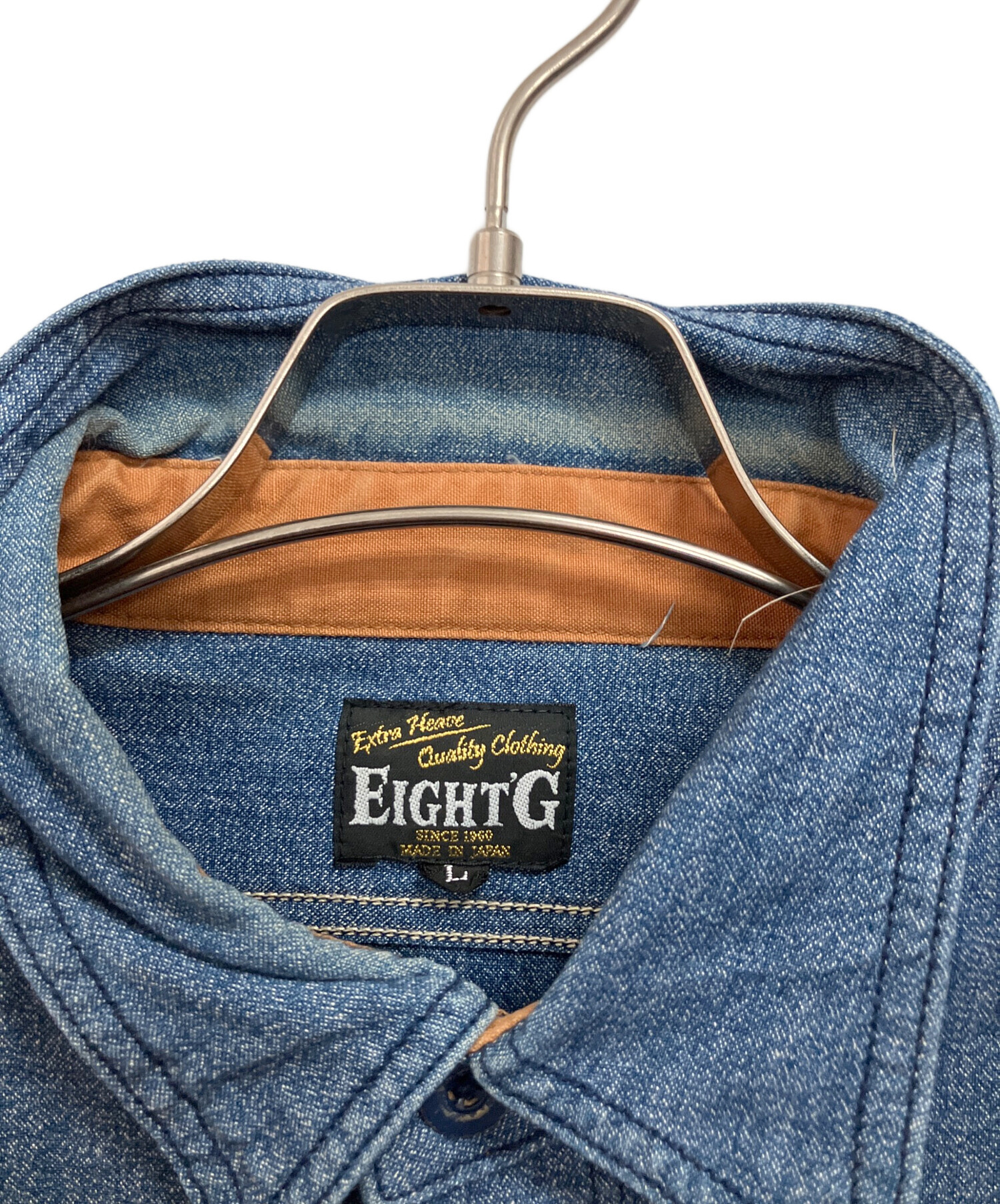 中古・古着通販】EIGHT G (エイトジー) 6oz COVERT CHAMBRAY FARMER