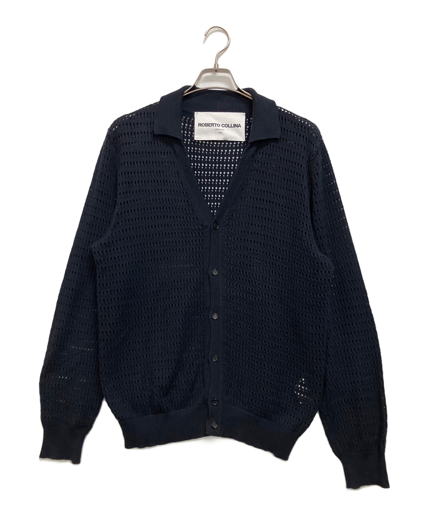 ROBERTO COLLINA コットン　カーディガン　イタリア製 中古・古着通販】ROBERTO COLLINA (ロベルトコリーナ) メッシュニット
