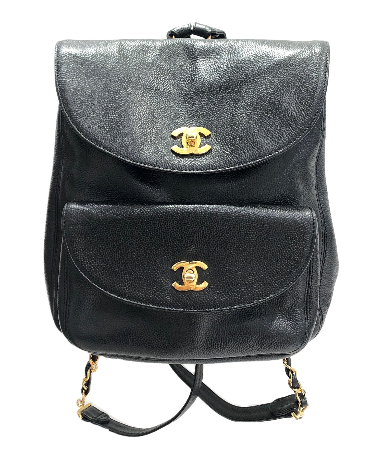中古・古着通販】CHANEL (シャネル) ココマークリュック ブラック 