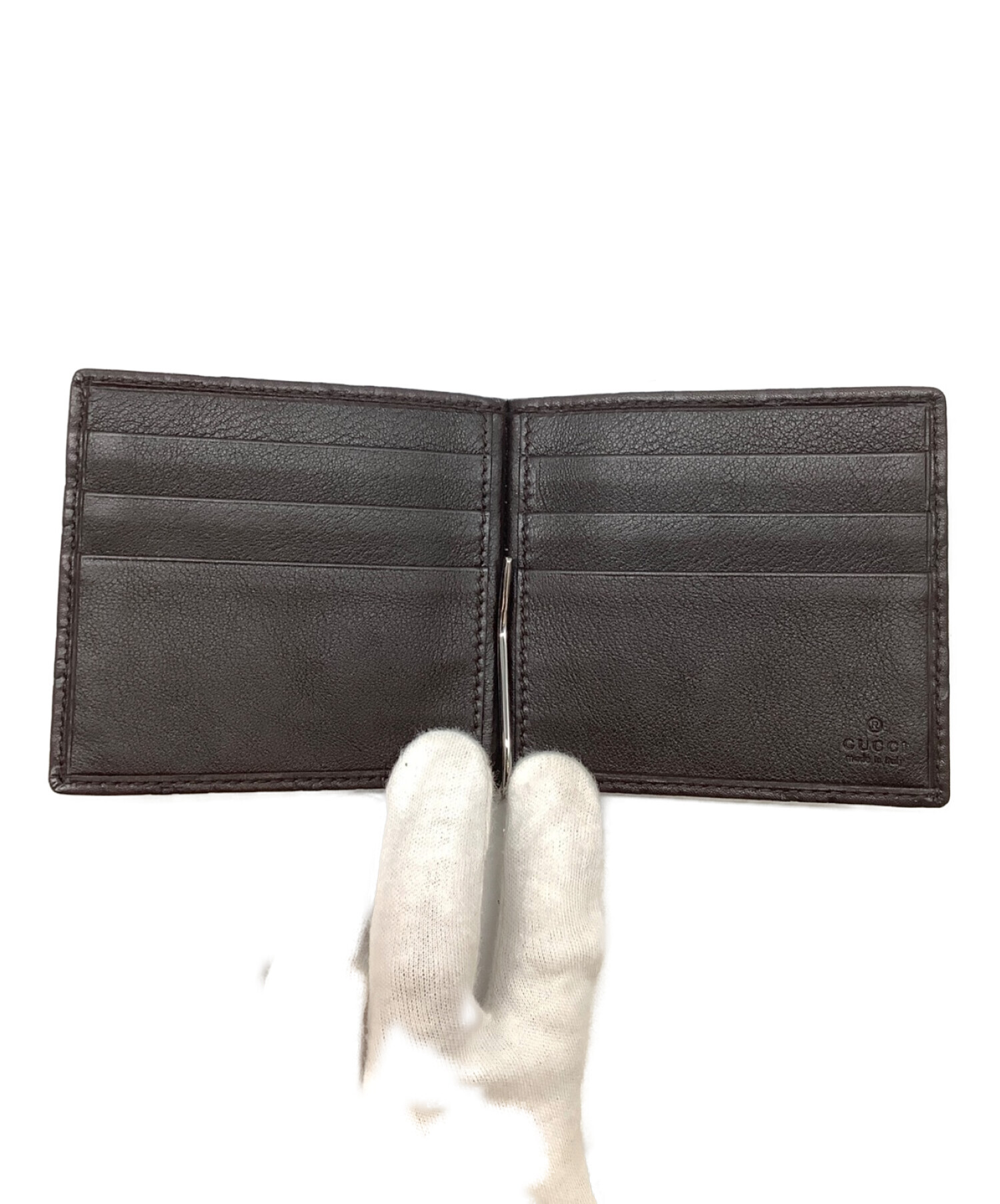 中古・古着通販】GUCCI (グッチ) マネークリップ ブラウン｜ブランド