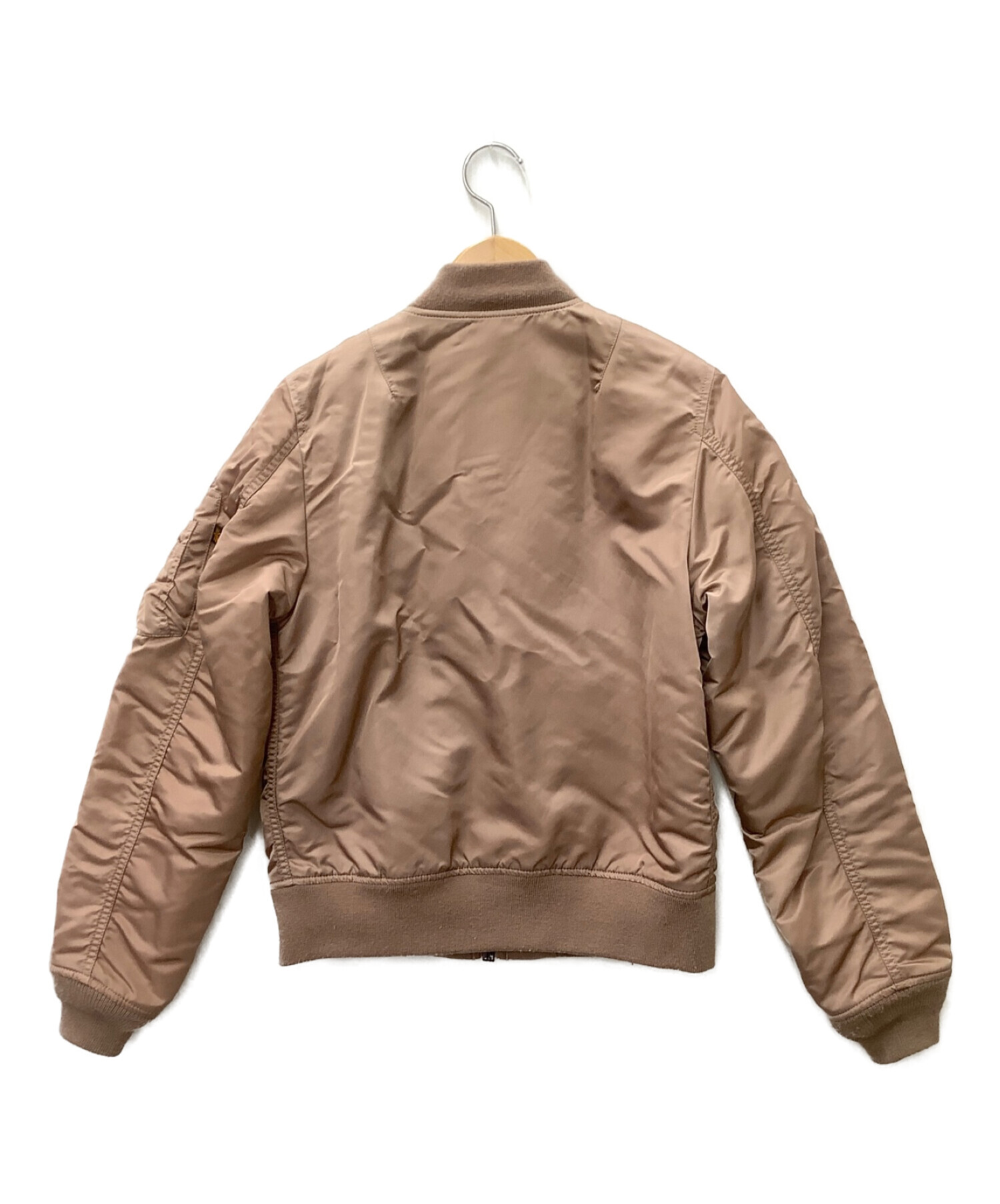 中古・古着通販】ALPHA (アルファ) MA-1ジャケット ピンクベージュ