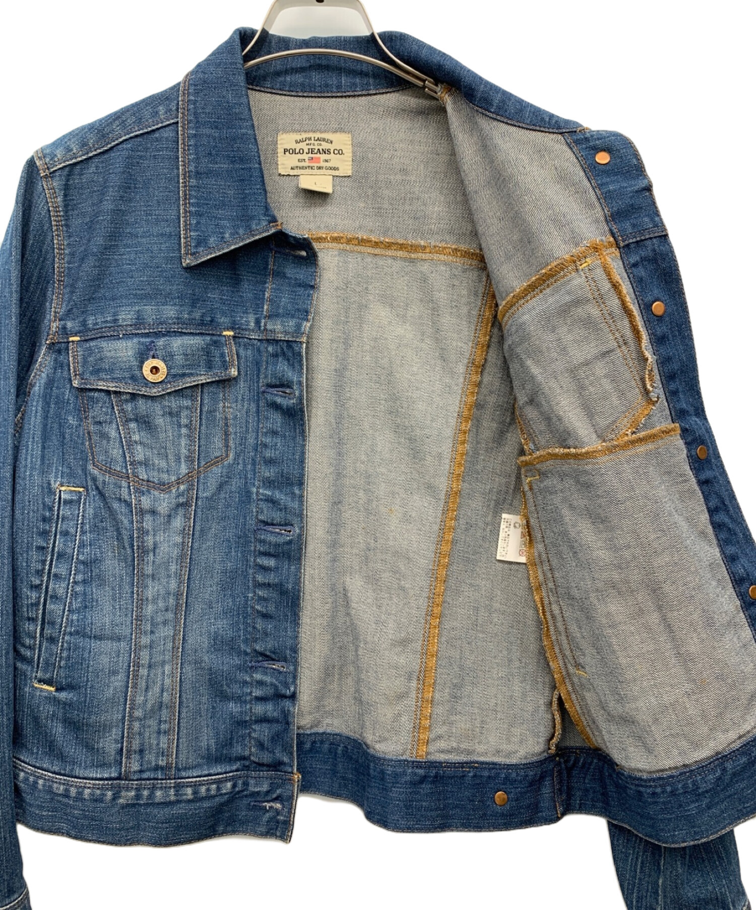 古着 POLO JEANS CO. 2nd デニムジャケット ジージャン M