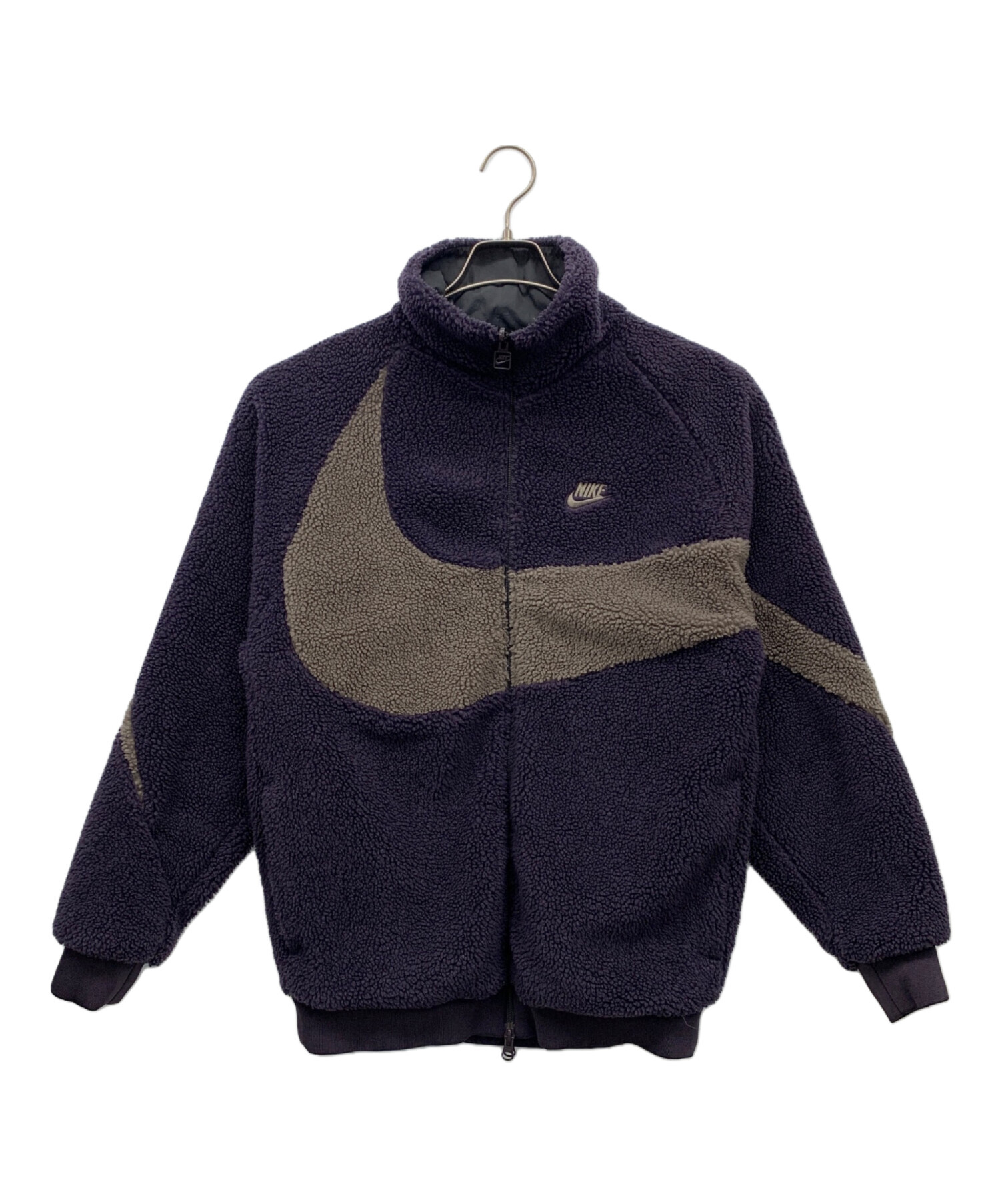 中古・古着通販】NIKE (ナイキ) リバーシブルボアブルゾン パープル 