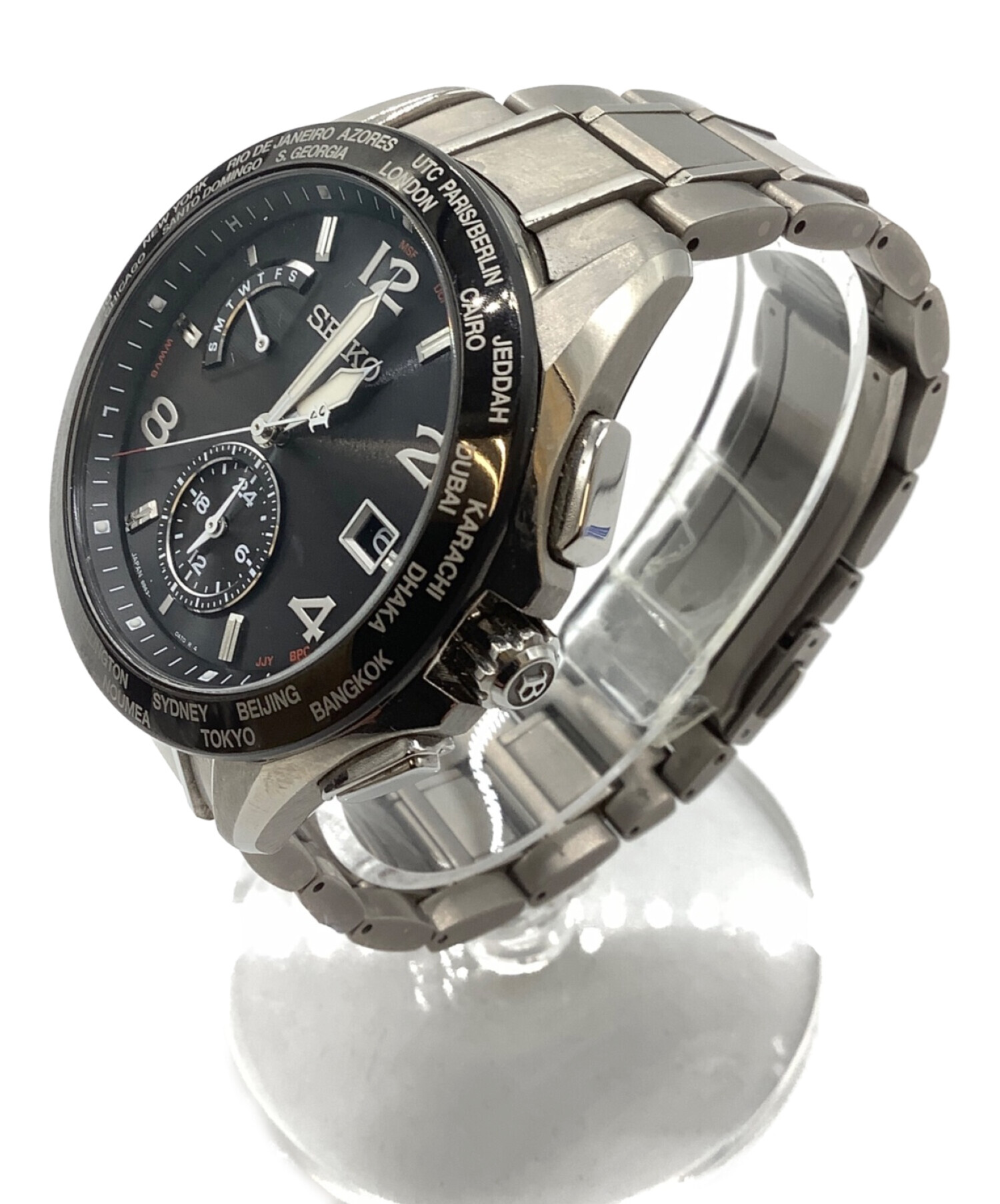 SEIKO ソーラー クロノグラフ 腕時計　新品未使用 中古・古着通販】SEIKO (セイコー) クロノグラフ ブラック｜ブランド