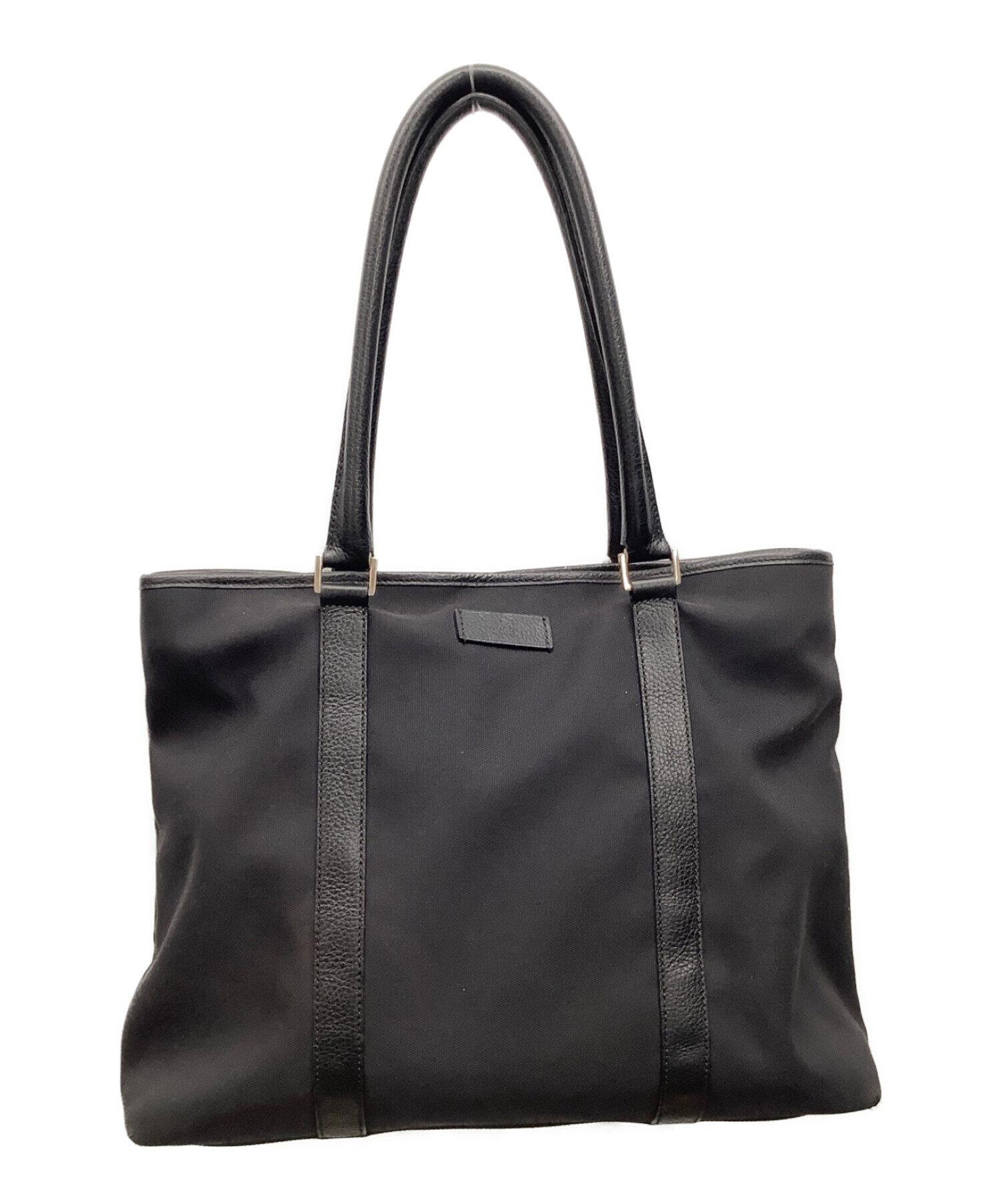 中古・古着通販】GUCCI (グッチ) キャンバスレザートートバッグ