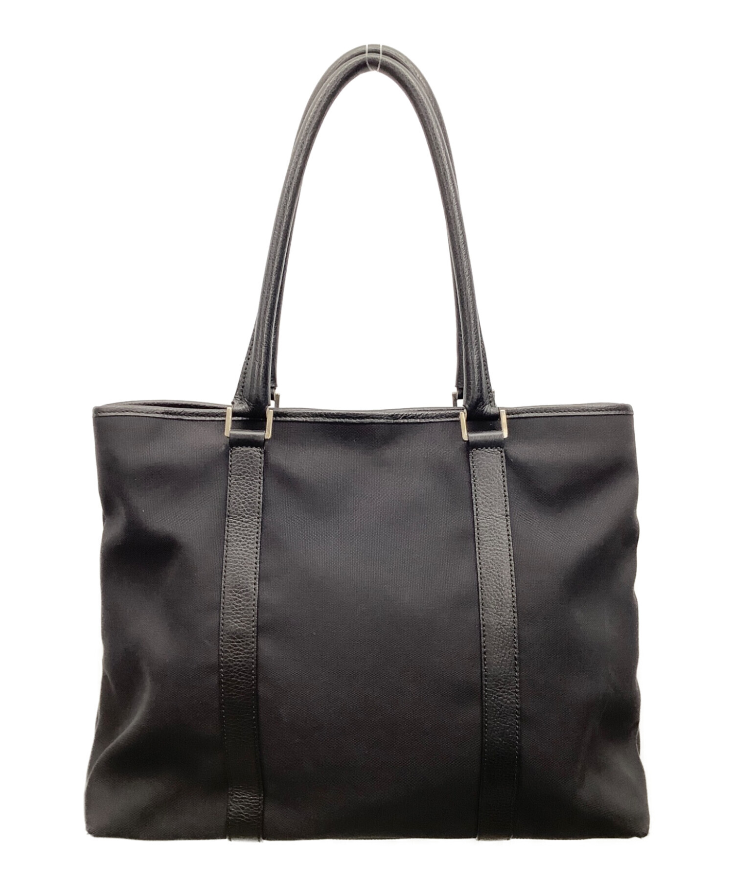 中古・古着通販】GUCCI (グッチ) キャンバスレザートートバッグ