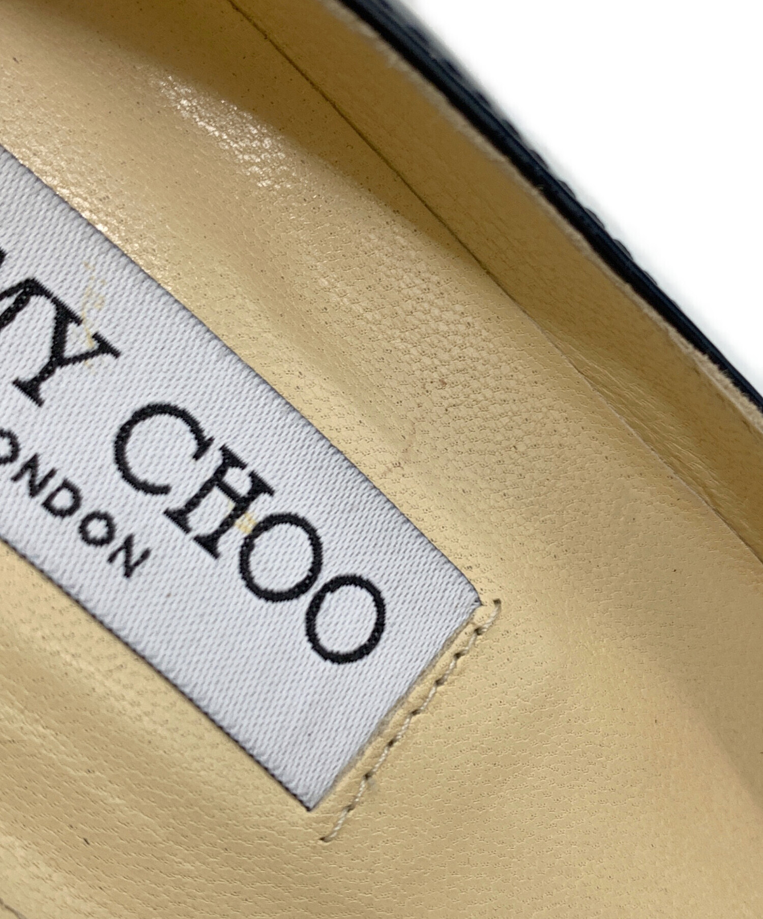 中古・古着通販】JIMMY CHOO (ジミーチュウ) ヒールパンプス ネイビー