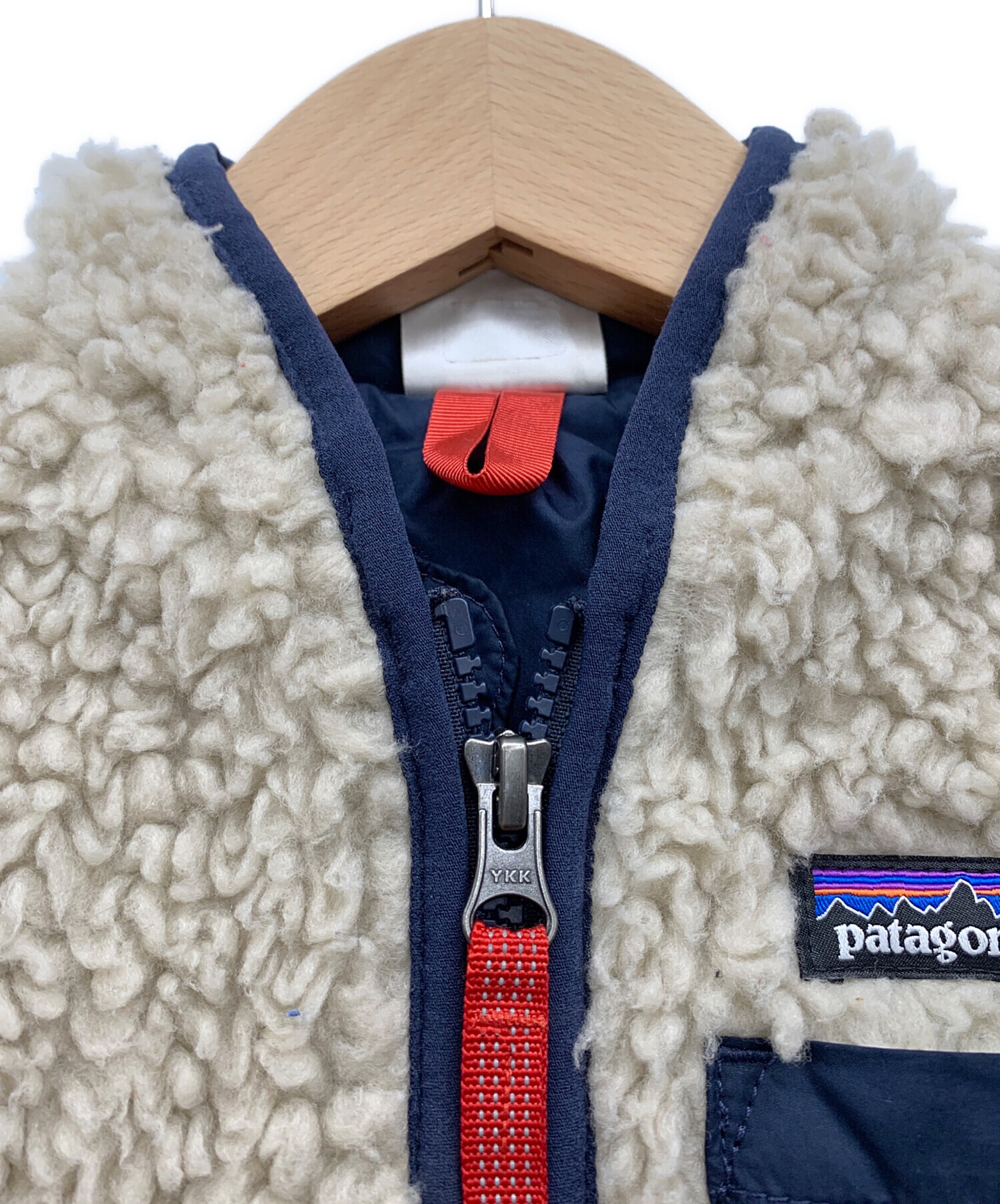 中古・古着通販】Patagonia (パタゴニア) ベスト ベージュ×ネイビー