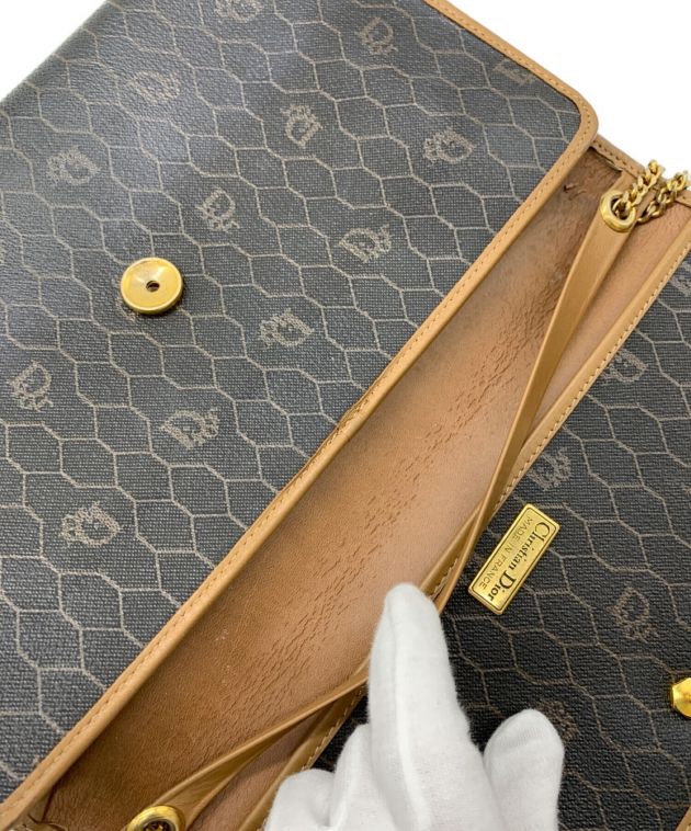 Christian Dior ブラウンレザーショルダーバッグ 中古・古着通販】Christian Dior (クリスチャン ディオール