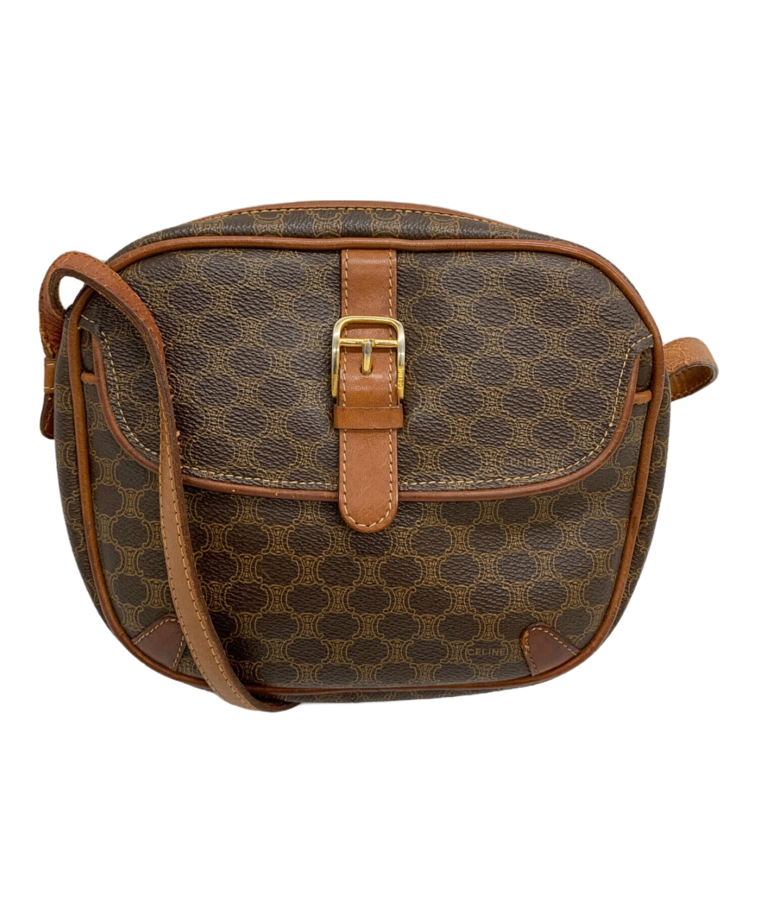 中古・古着通販】CELINE (セリーヌ) ミニショルダーバッグ ブラウン