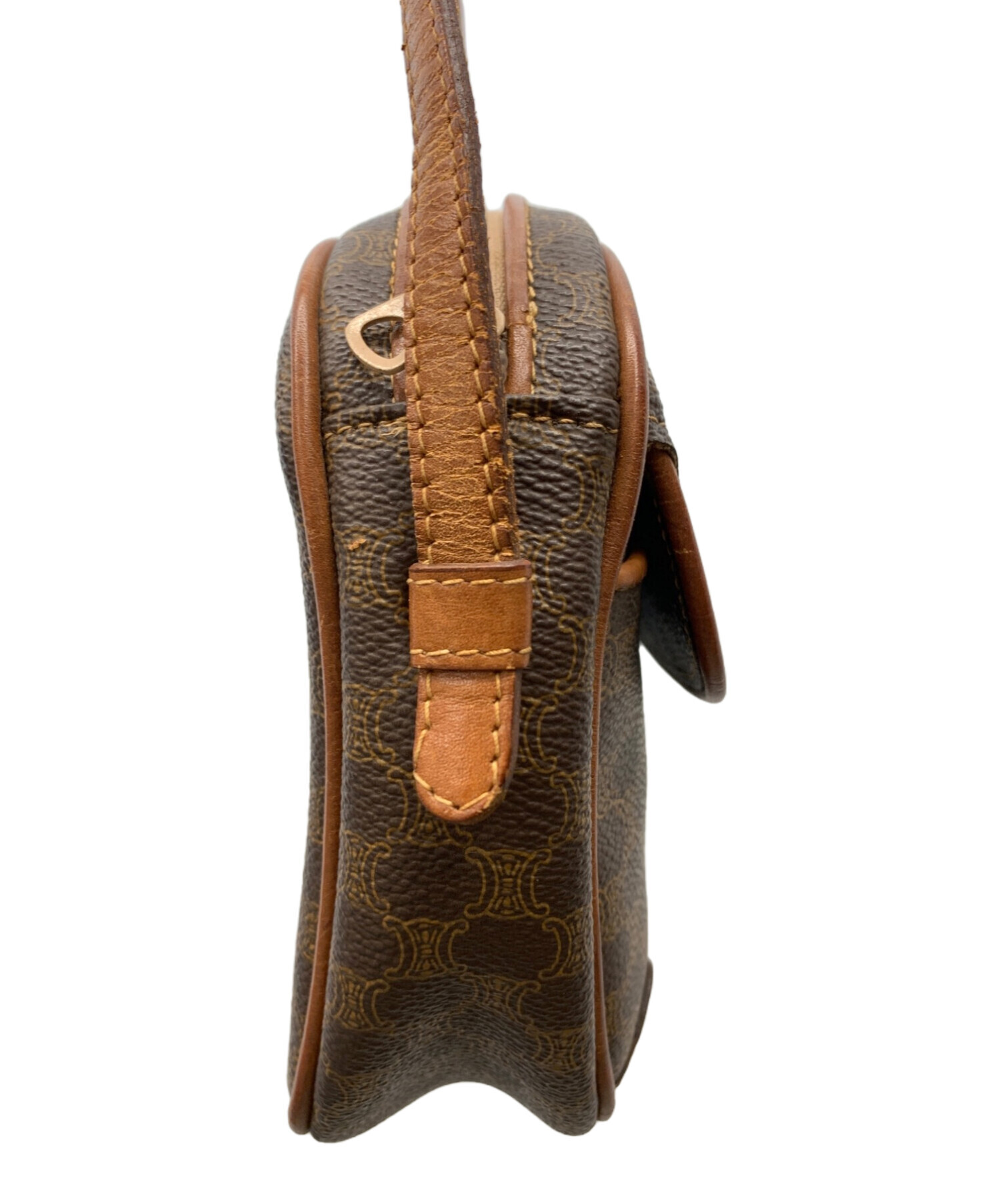 中古・古着通販】CELINE (セリーヌ) ミニショルダーバッグ ブラウン