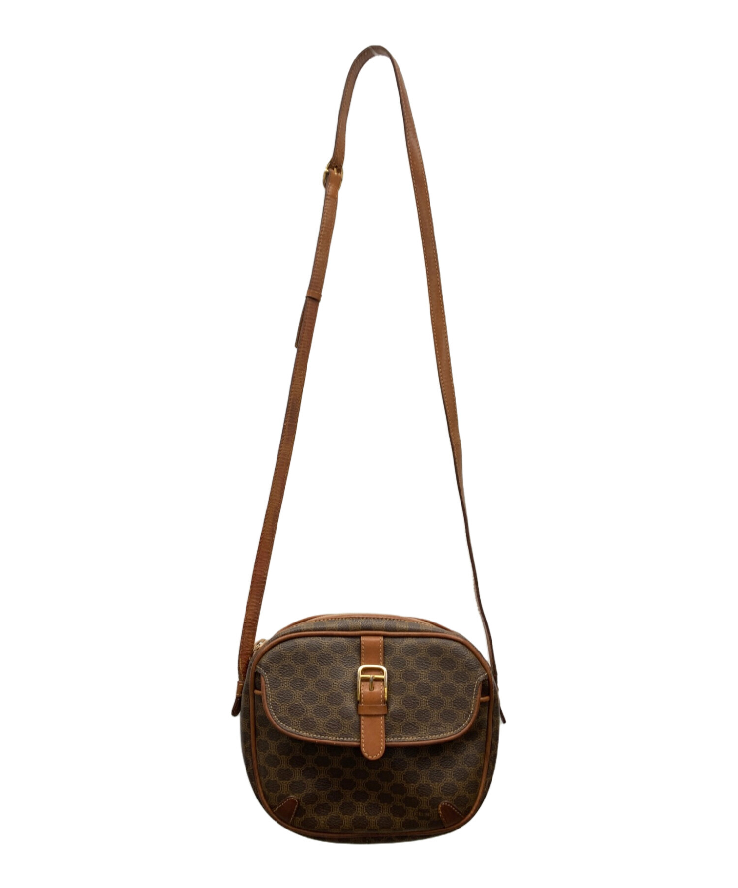 中古・古着通販】CELINE (セリーヌ) ミニショルダーバッグ ブラウン