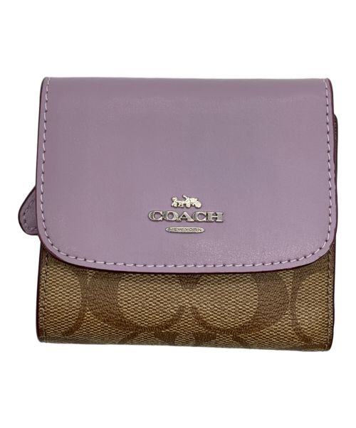 新品　COACH 長財布　ラベンダー COACH ラベンダー 長財布 - メルカリ