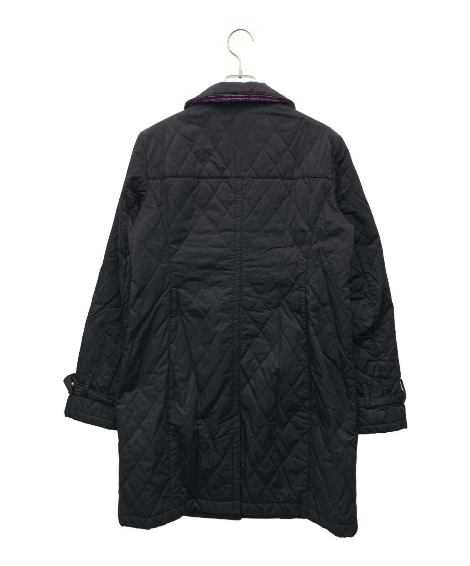 中古・古着通販】COACH (コーチ) キルティングコート ブラック 中古・古着通販】COACH (コーチ) キルティングコート ブラック