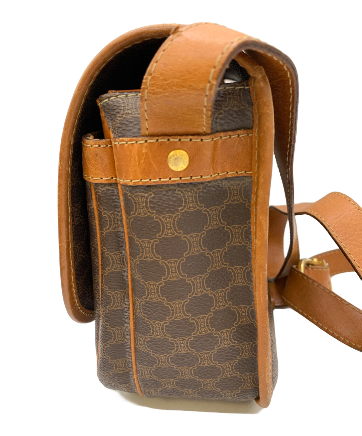 CELINE セリーヌ/スエードレザーショルダーバッグ/CE0****/Aランク/09【中古】 CELINE（セリーヌ） セリーヌ/スエードレザーショルダーバッグ/CE0