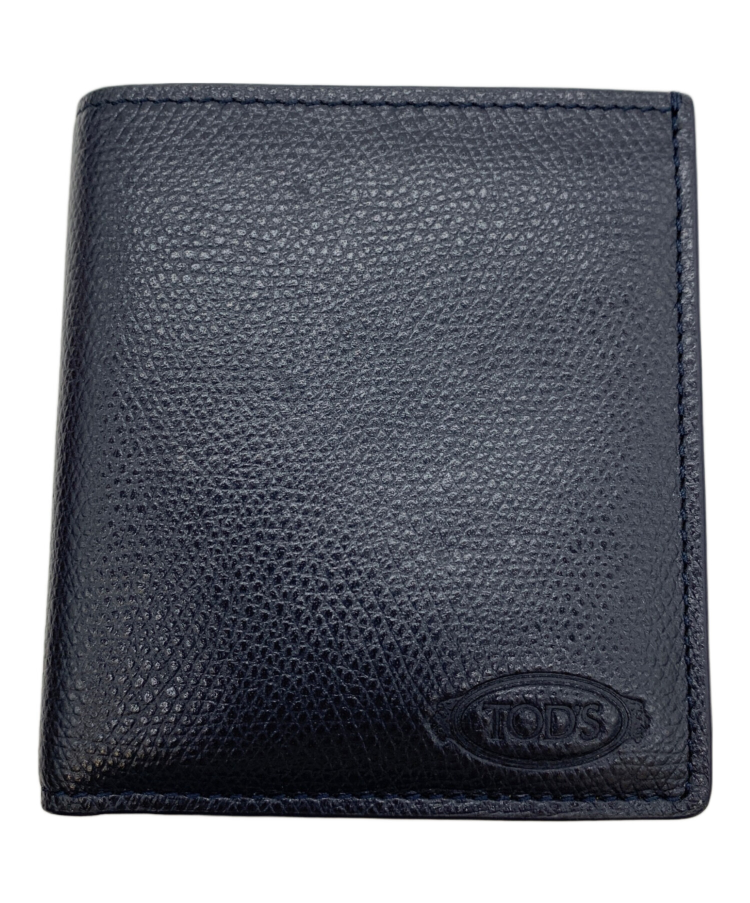 TOD'S ブラック 二つ折り財布 正規店買付【TOD'S】レザー ブラック
