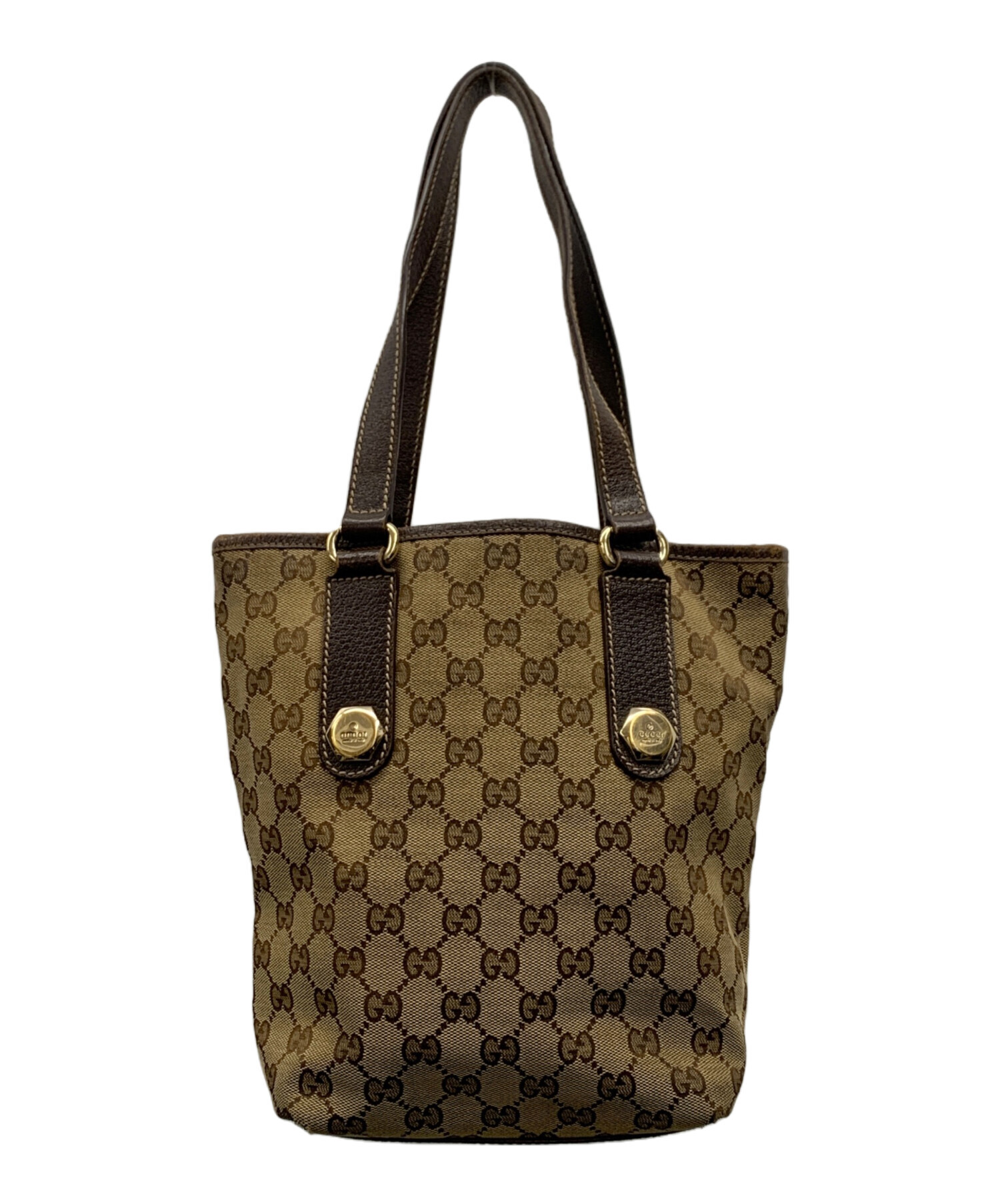 中古・古着通販】GUCCI (グッチ) トートバッグ ブラウン×ベージュ