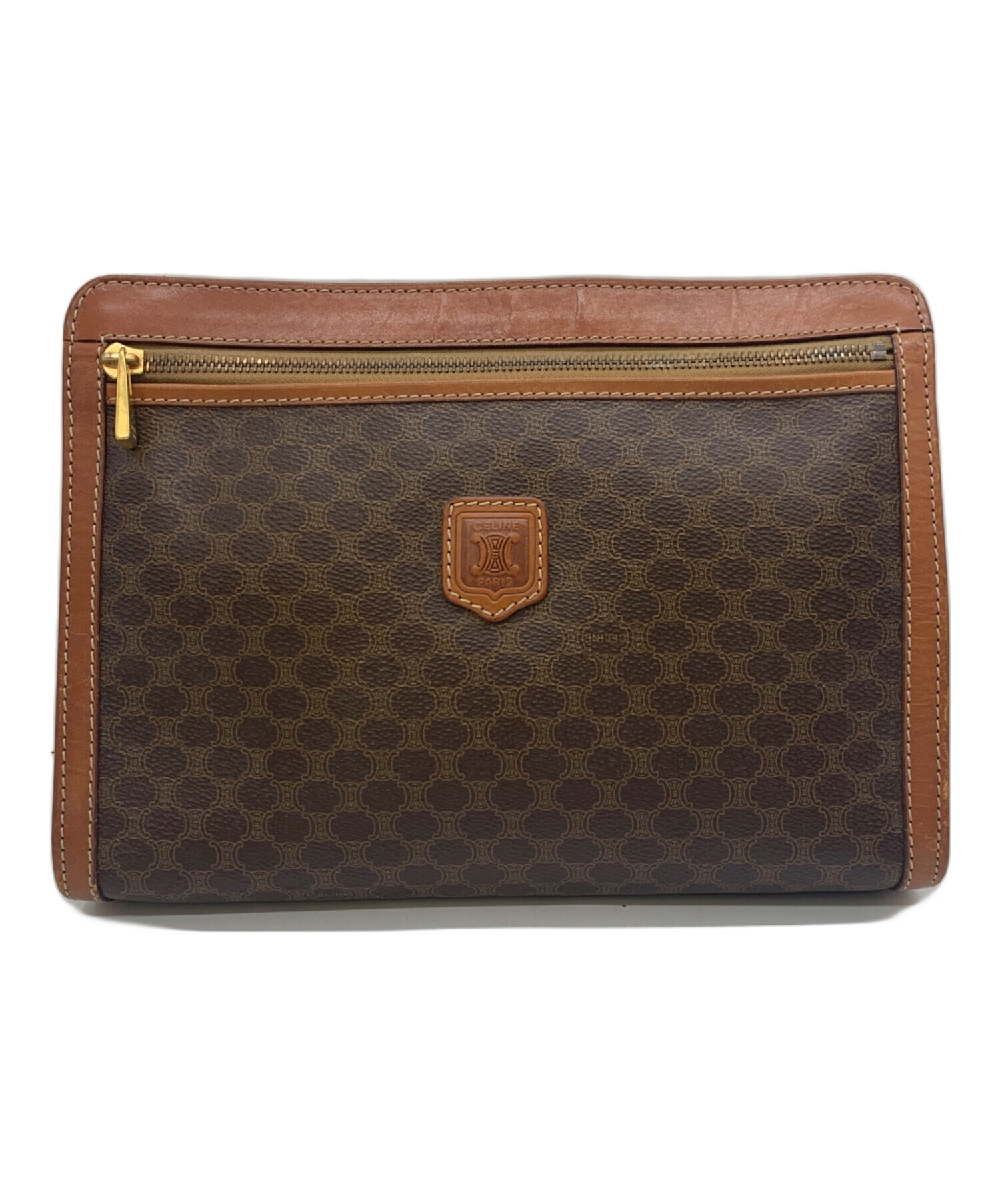 中古・古着通販】CELINE (セリーヌ) セカンドバッグ ブラウン