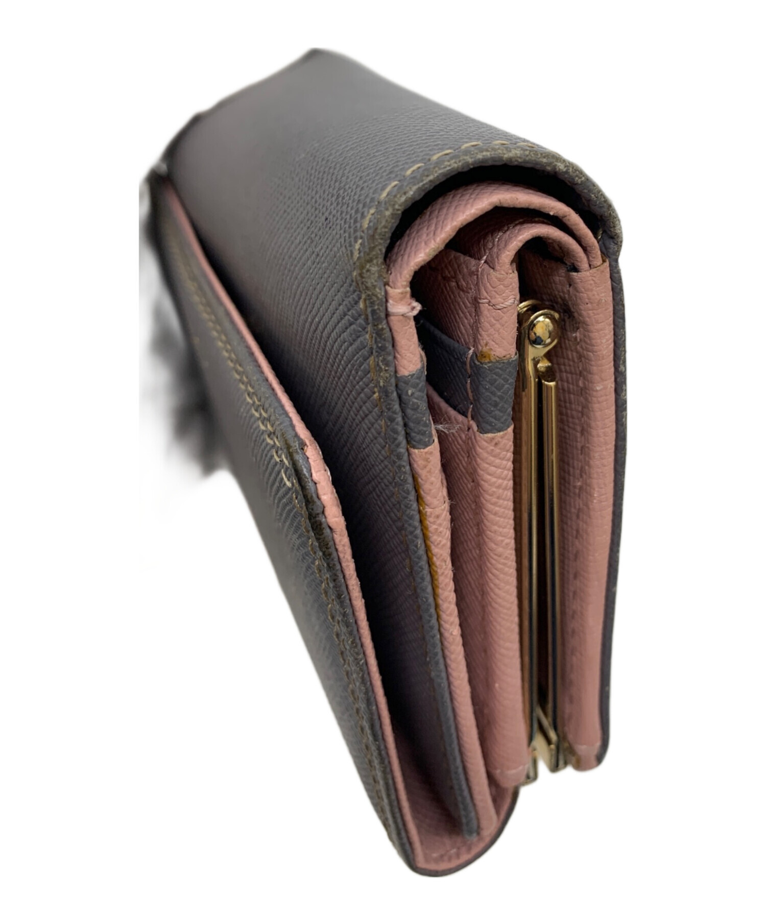 ・未使用　廃番品　PaulSmith レザー三つ折り財布　ワイン　立体ロゴ 未使用 廃番品 PaulSmith レザー三つ折り財布 ワイン 立体ロゴ