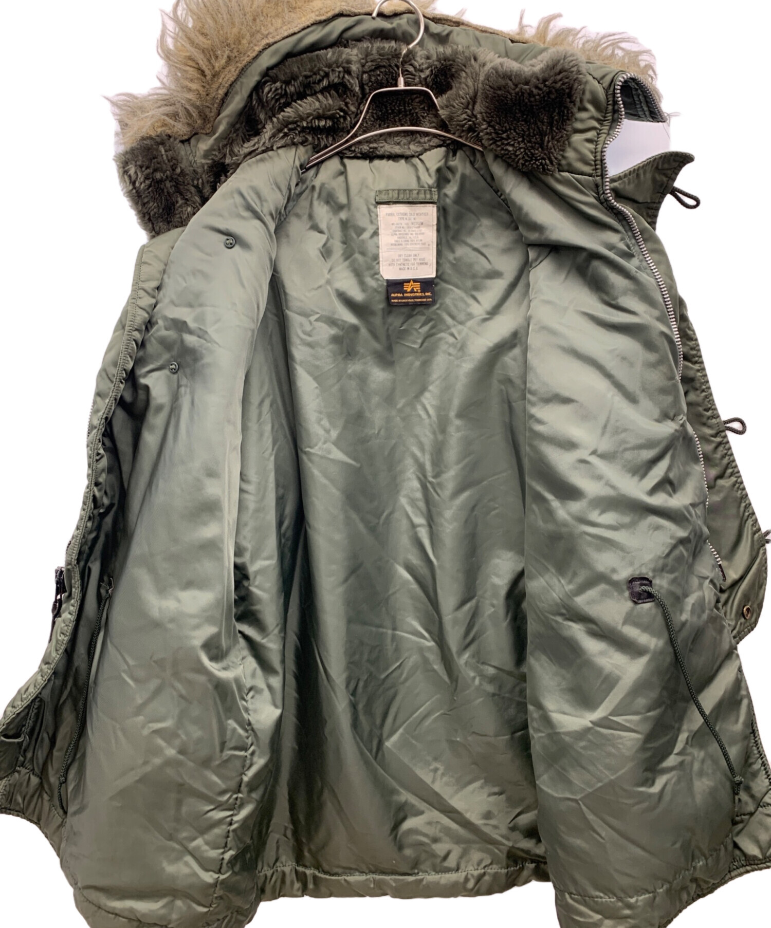 オリーブ色フライトジャケット サイズ38 Canterbury MA-1ジャケット Mサイズ オリーブ Canterbury MA-1