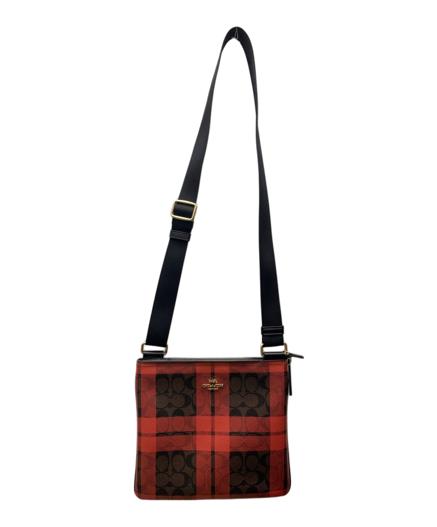 COACH新品 ショルダーバッグ ブラック/レッド