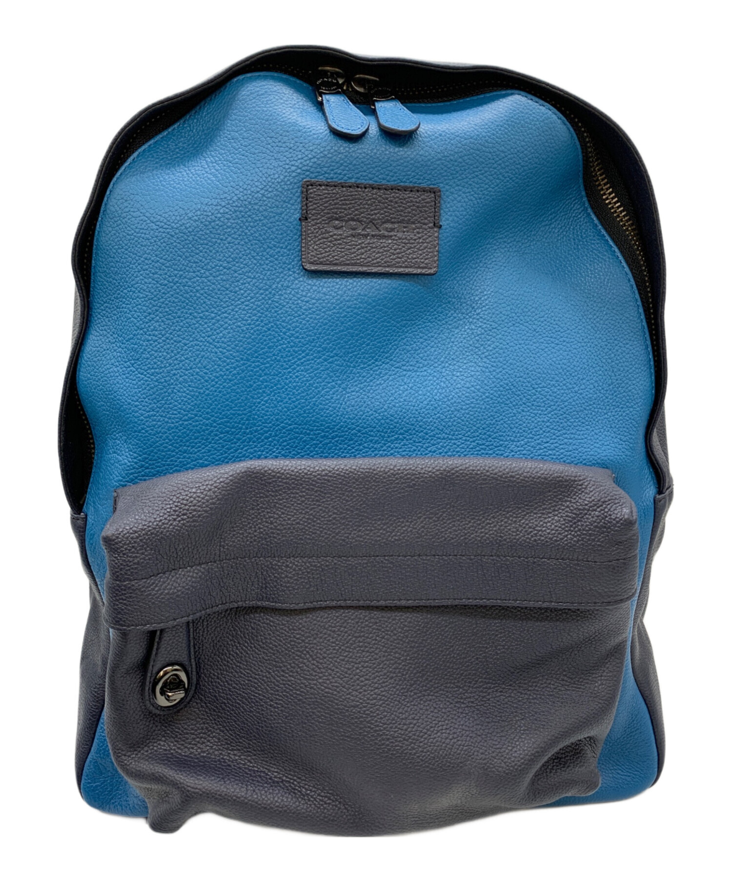 中古・古着通販】COACH (コーチ) リュック ブルー×ネイビー｜ブランド 