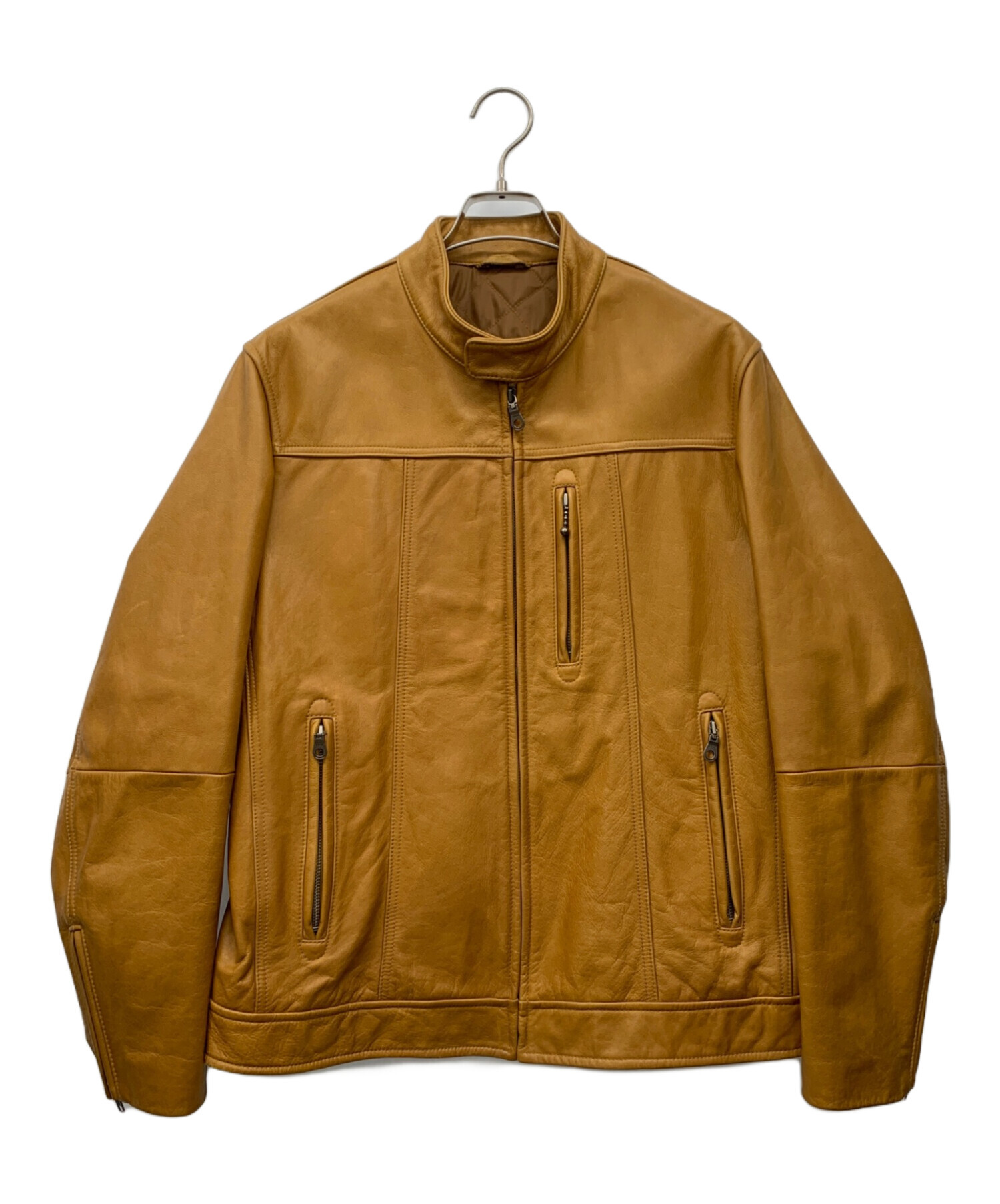 中古・古着通販】UNIQLO (ユニクロ) シングル ライダース レザー