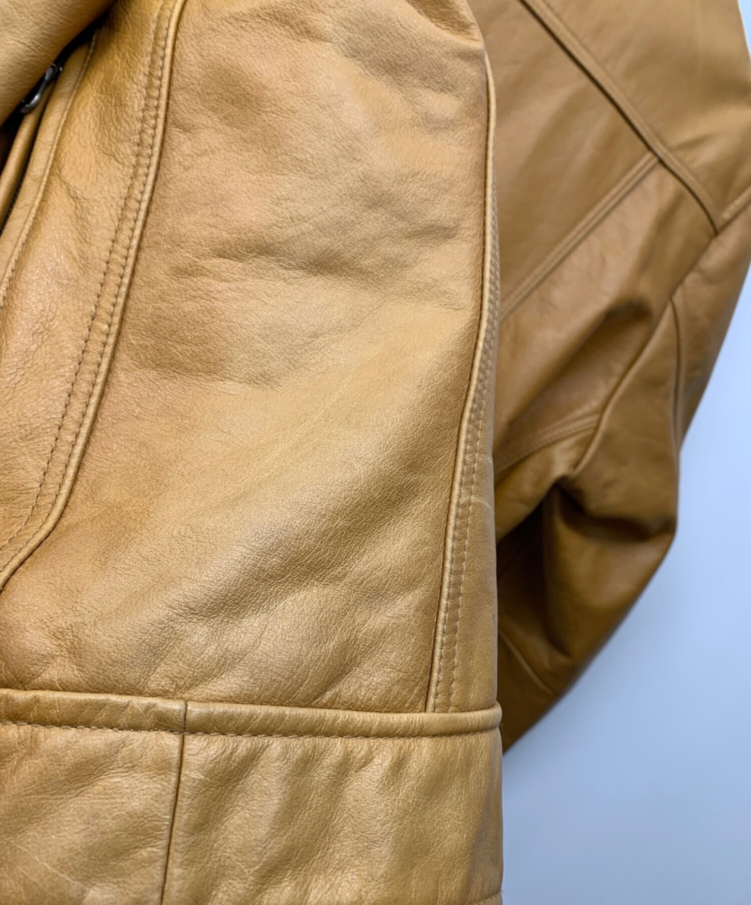 中古・古着通販】UNIQLO (ユニクロ) シングル ライダース レザー