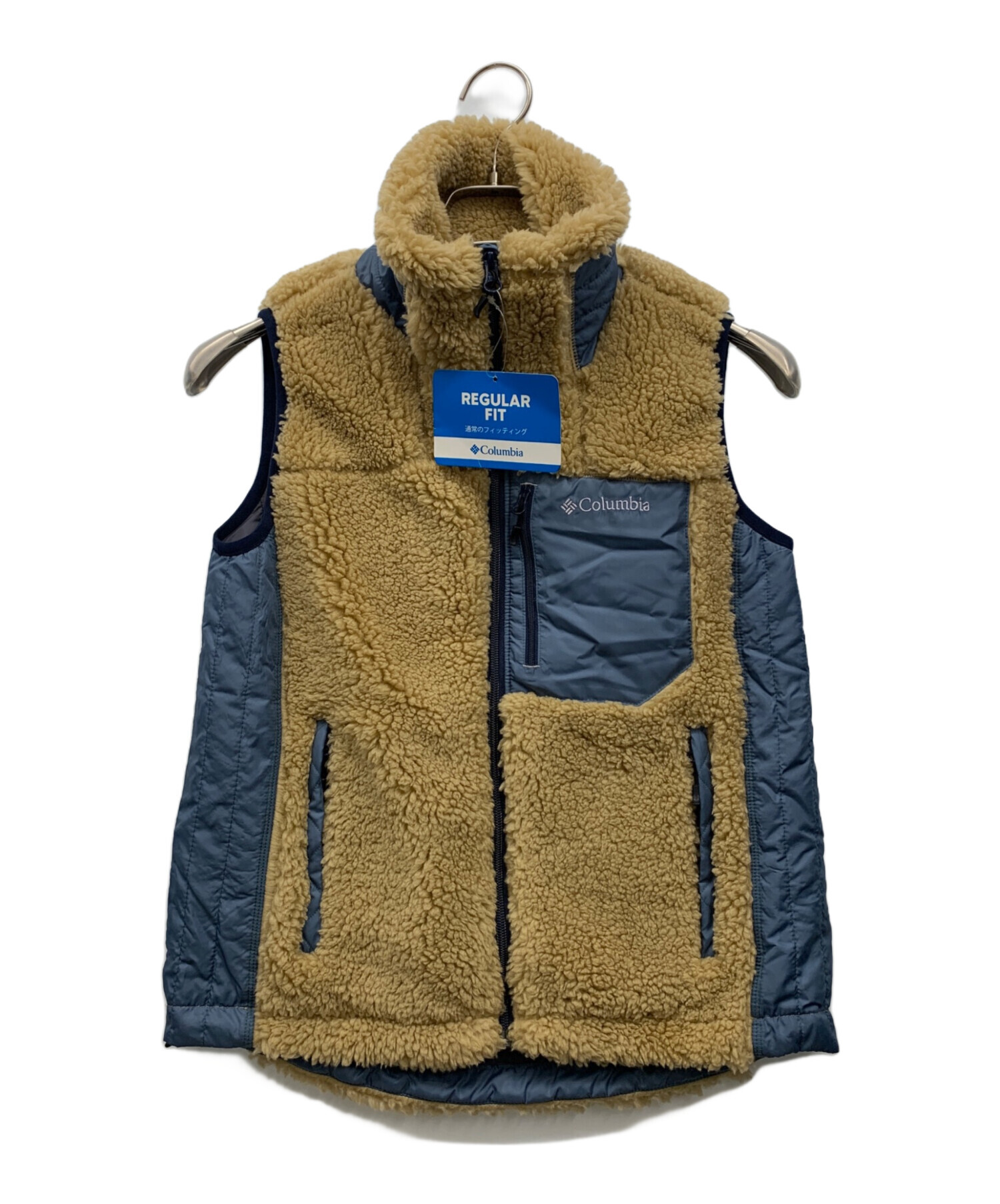 中古・古着通販】Columbia (コロンビア) フリースベスト ベージュ 