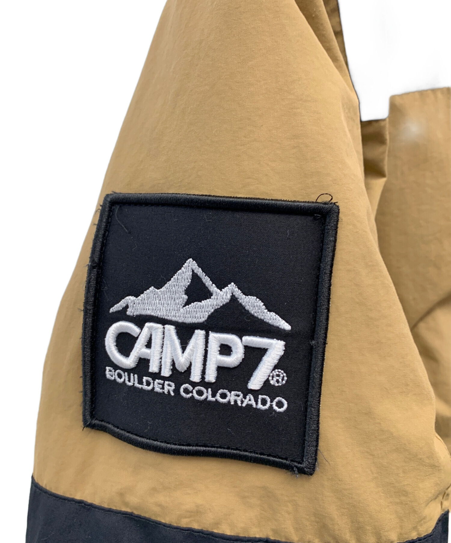 中古・古着通販】CAMP 7 (キャンプ7) ダウンジャケット ベージュ 