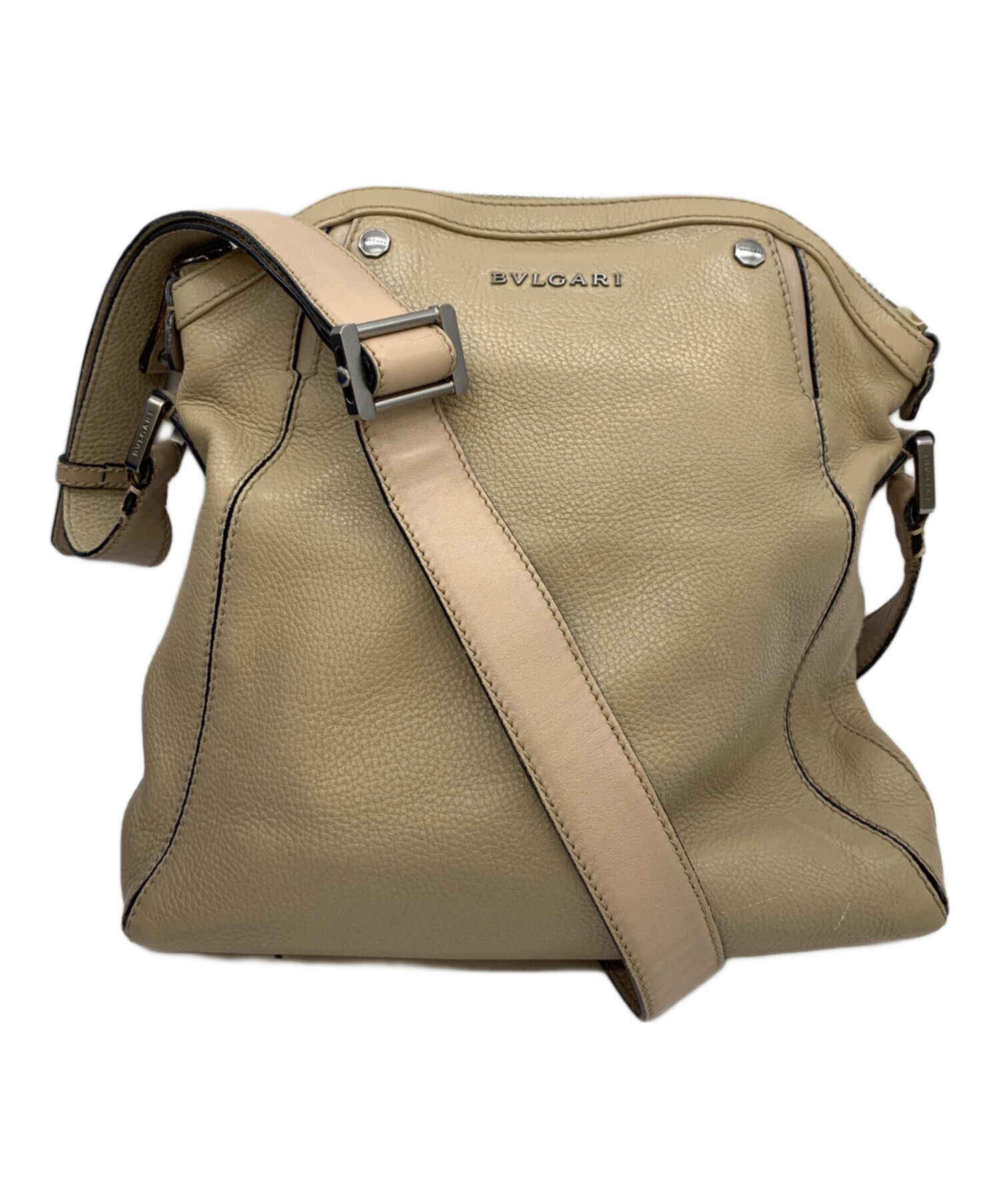 中古・古着通販】BVLGARI (ブルガリ) 2WAYバッグ ベージュ｜ブランド 