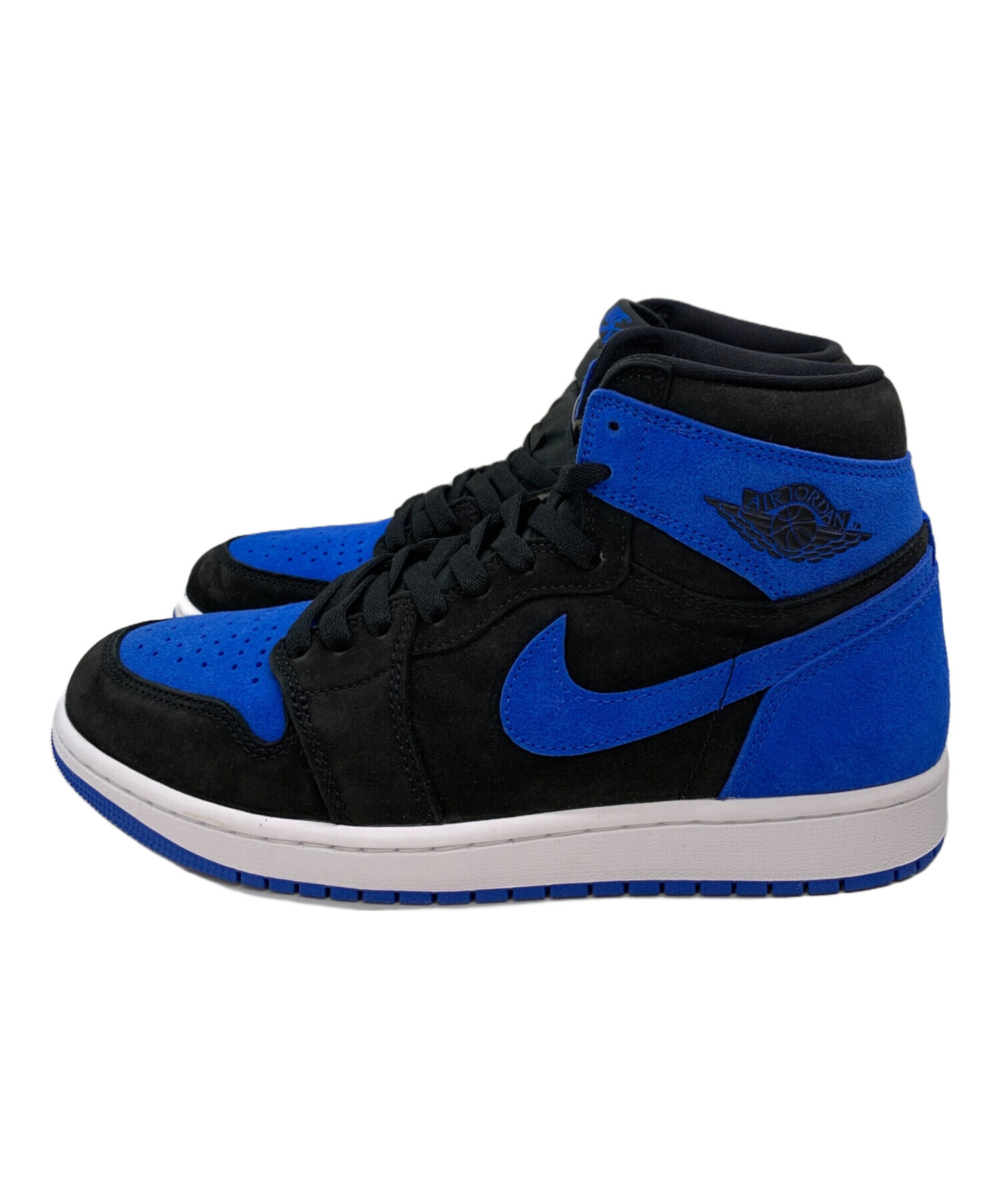 中古・古着通販】NIKE (ナイキ) ハイカットスニーカー ブラック×ブルー 
