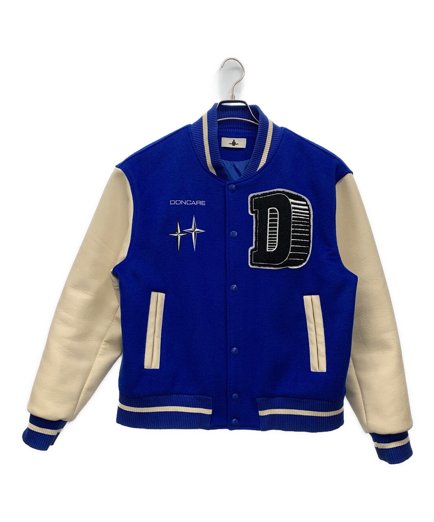 中古・古着通販】DONCARE (ドンケア) スタジャン ブルー×ベージュ 