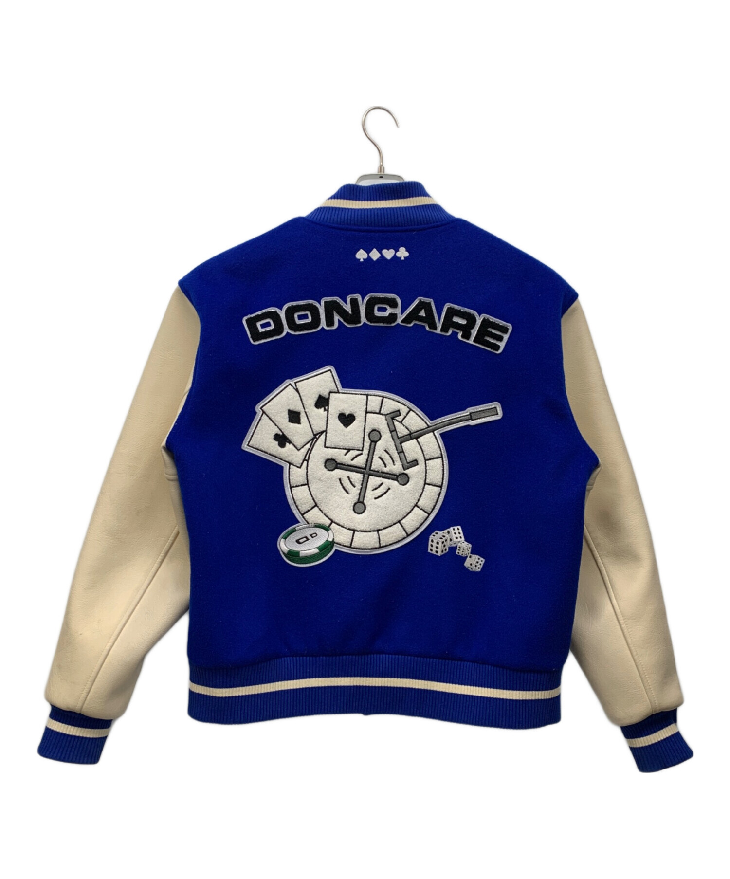 中古・古着通販】DONCARE (ドンケア) スタジャン ブルー×ベージュ 