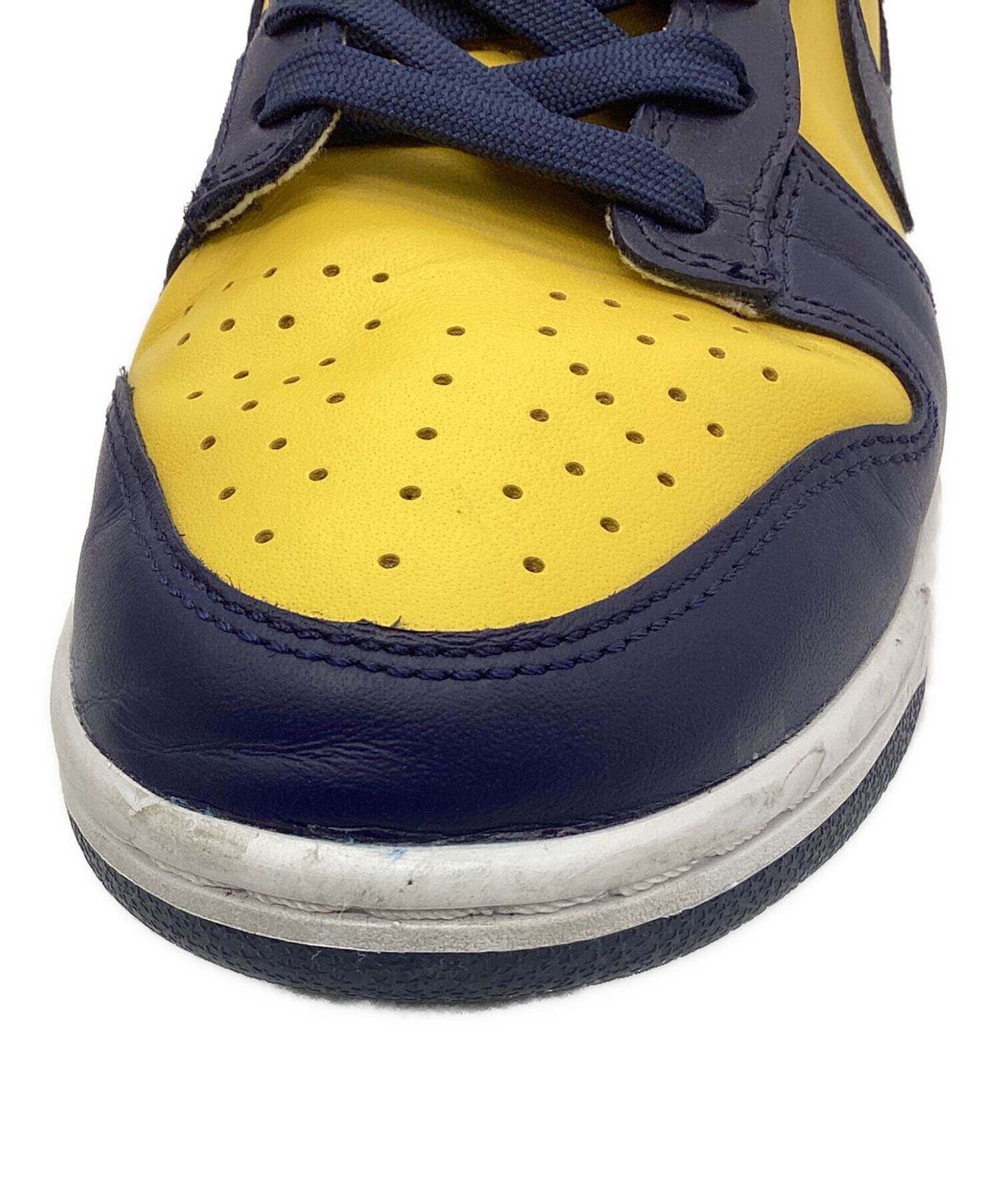 中古・古着通販】NIKE (ナイキ) DUNK LOW RETRO ネイビー×イエロー 