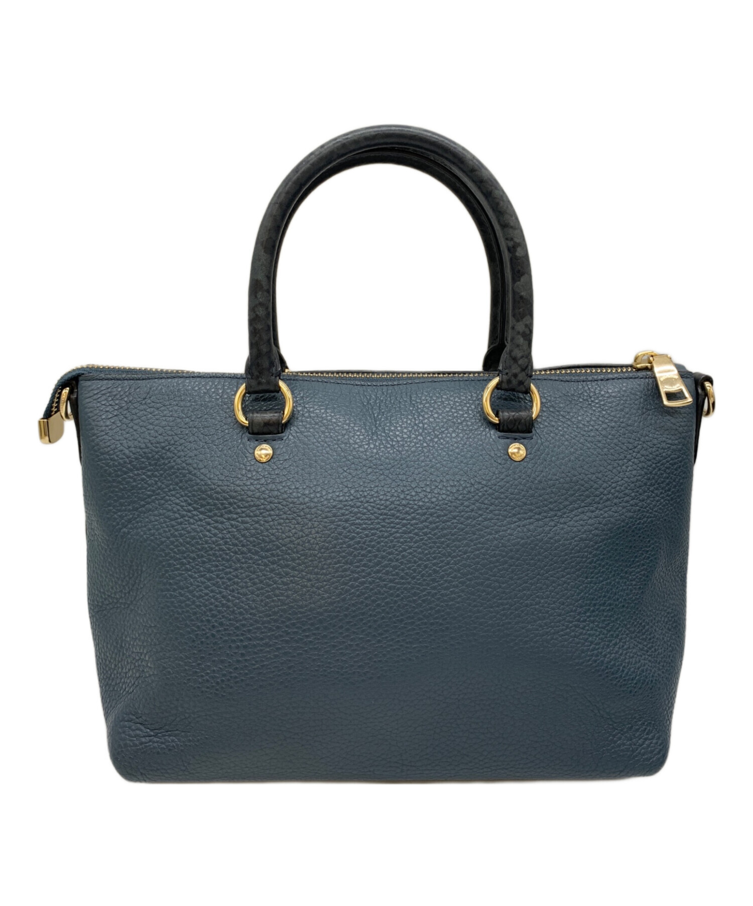 中古・古着通販】COACH (コーチ) 2WAYショルダーバッグ ネイビー 
