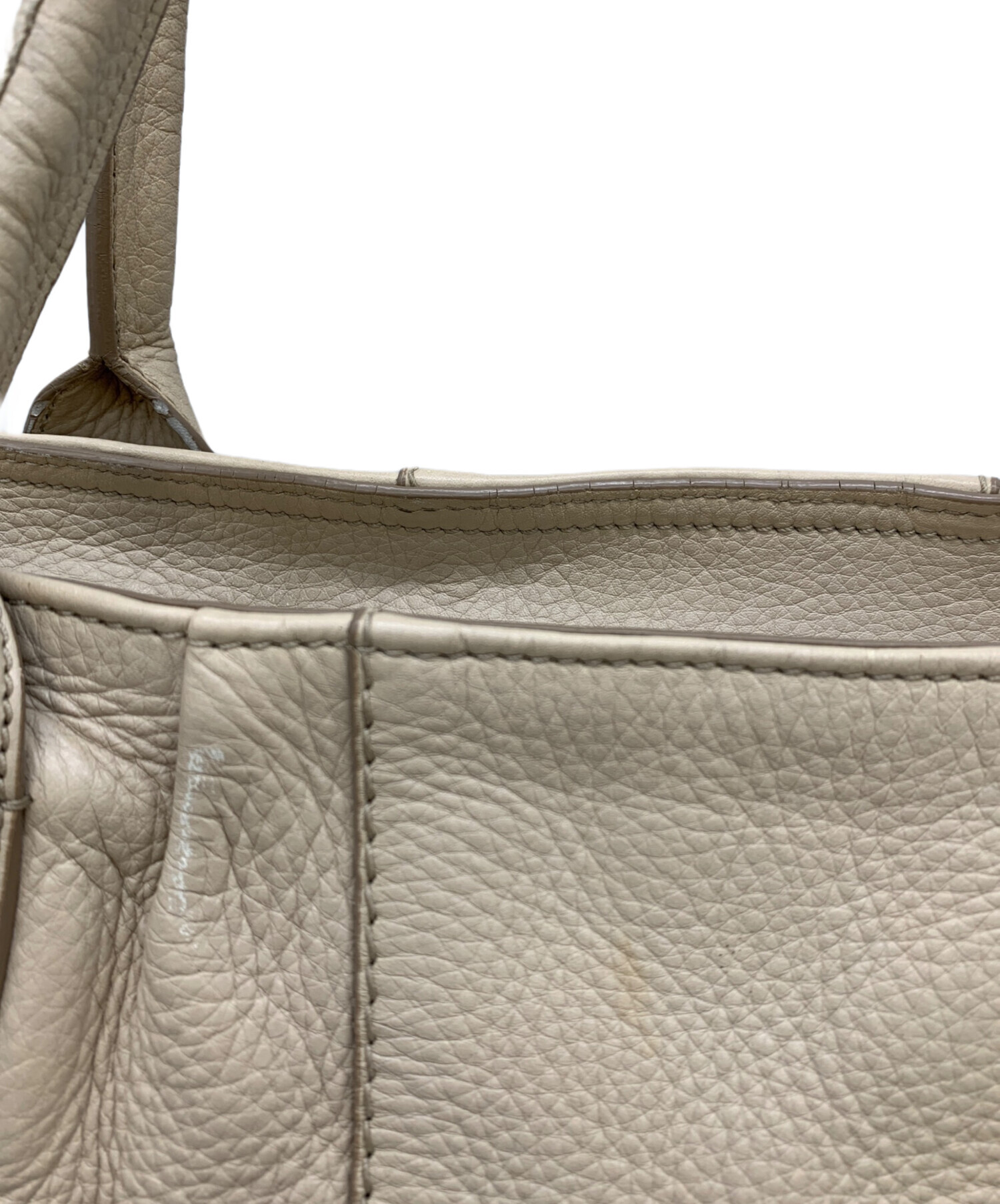 【美品】Salvatore Ferragamo ベージュ ハンドバッグ Salvatore Ferragamo フェラガモ FERRAGAMO ハンドバッグ ショルダー
