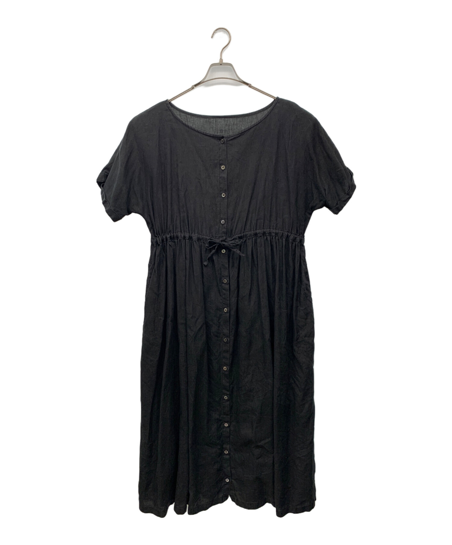 ネストローブ nest robe 黒い半袖ボタンシャツ ネストローブ nest robe 黒い半袖ボタンシャツ | ヤマダウェブコム