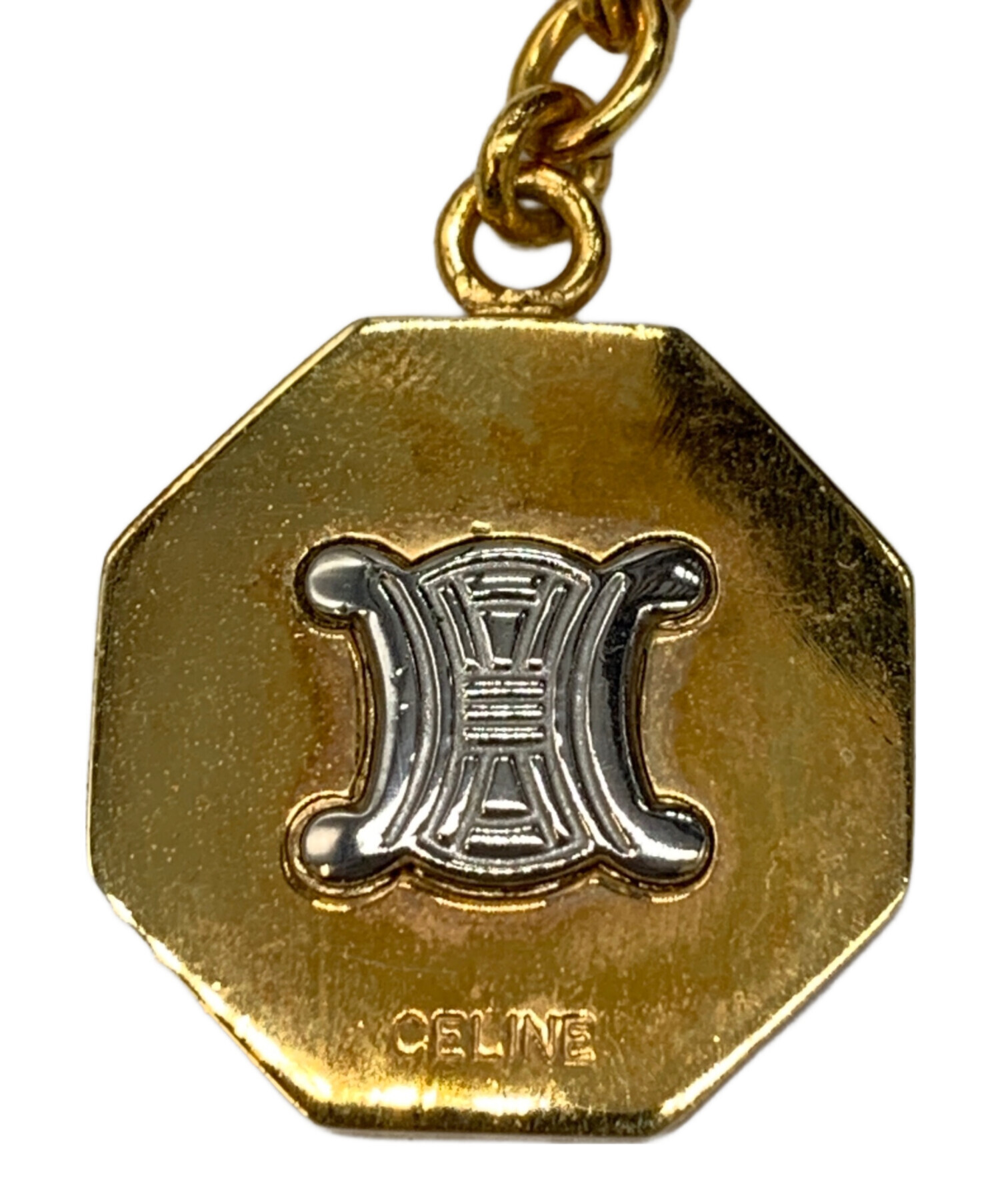 専用❗️CÉLINE トリオンフ ゴールド キーホルダー 新品未使用／保存状態良好 中古・古着通販】CELINE (セリーヌ) キーリング ゴールド｜ブランド