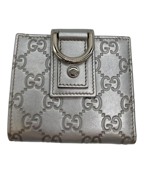 未使用 GUCCI シルバー 二つ折り財布 アビー グッチ 未使用 GUCCI シルバー 二つ折り財布 アビー グッチ グッチの2