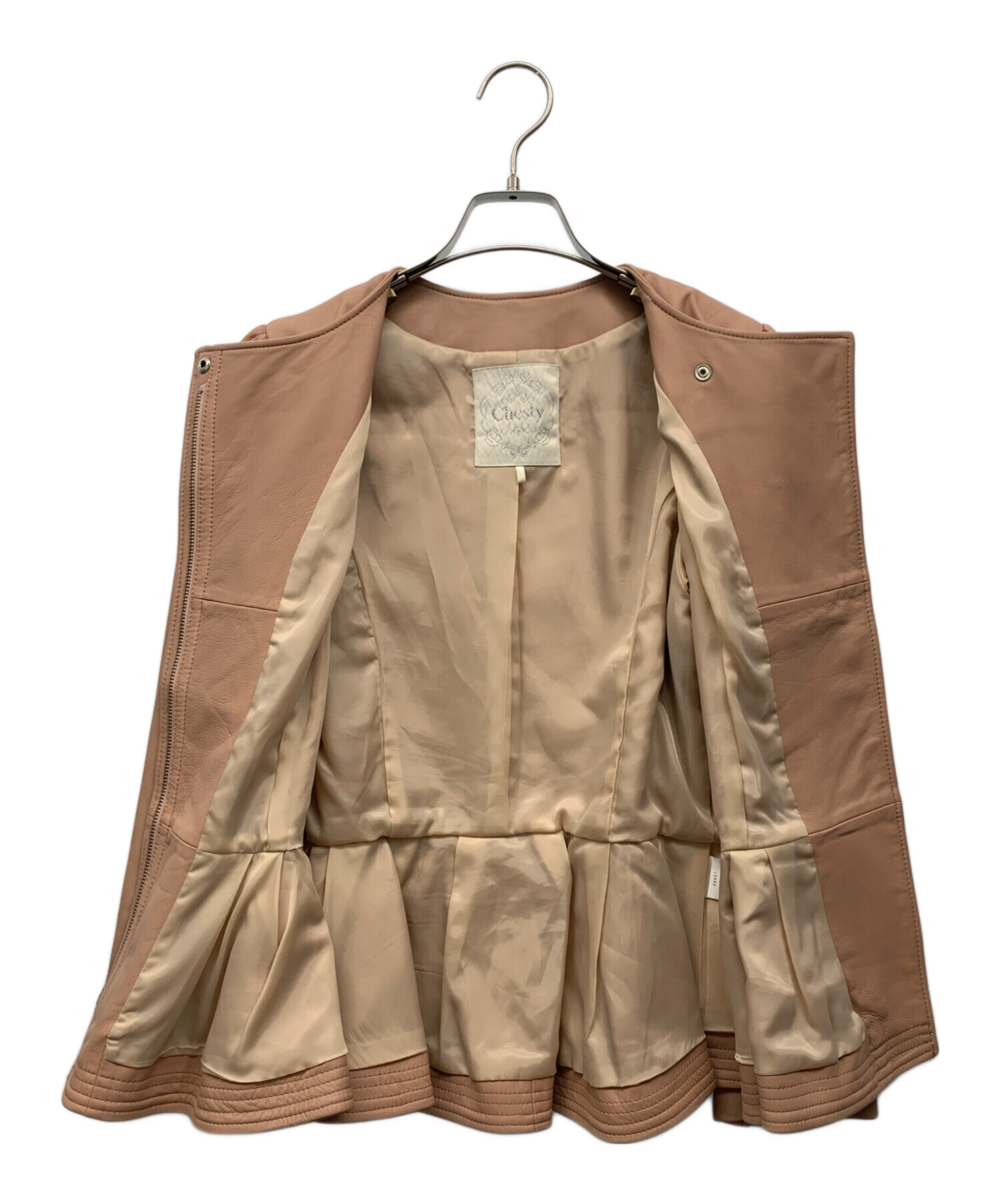 中古・古着通販】CHESTY (チェスティ) レザージャケット ピンク