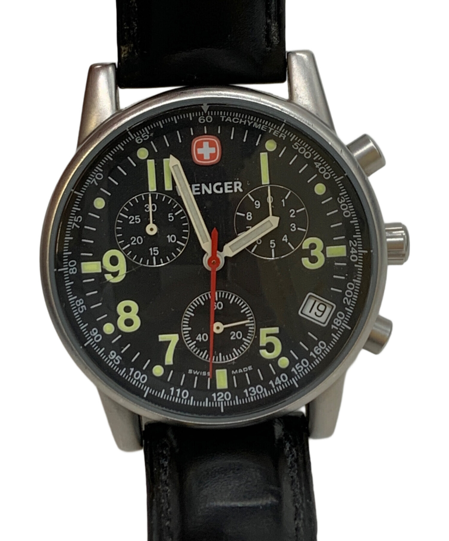 中古・古着通販】WENGER (ウェンガー) 腕時計 ブラック｜ブランド