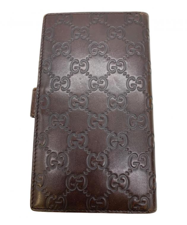 GUCCI 手帳カバー 中古・古着通販】GUCCI (グッチ) 手帳カバー ブラウン｜ブランド・古着