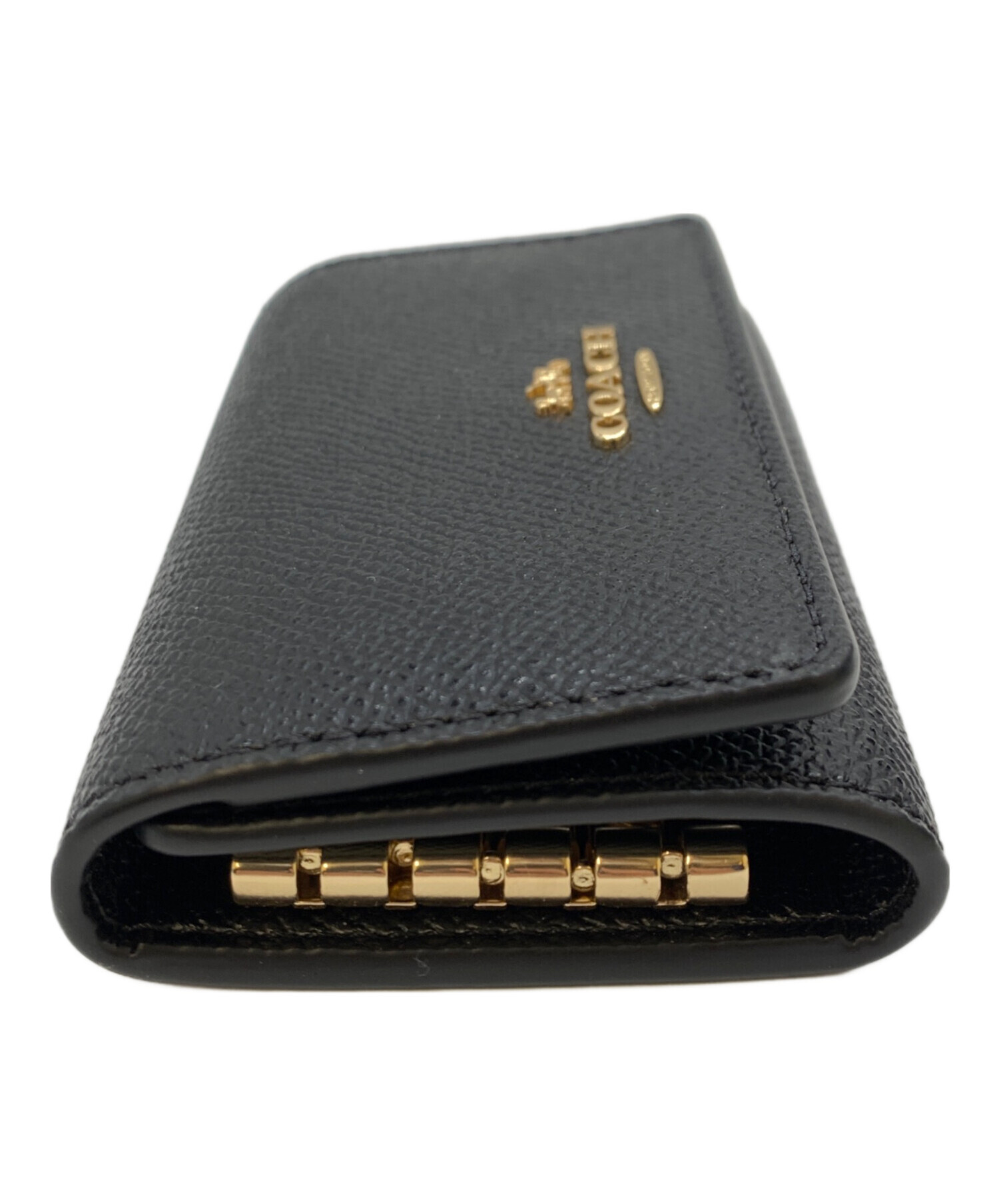 【新品未使用品】　COACH 長財布 ブラック　キーリング付 中古・古着通販】COACH (コーチ) キーリング ブラック｜ブランド